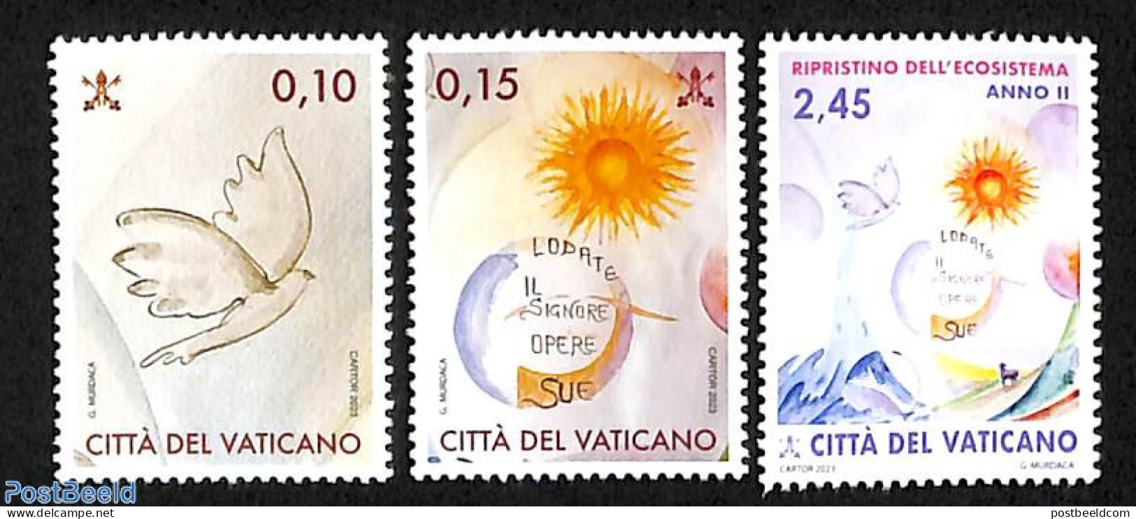 Vatican 2023 Eco System Recovery 3v, Mint NH - Nuevos
