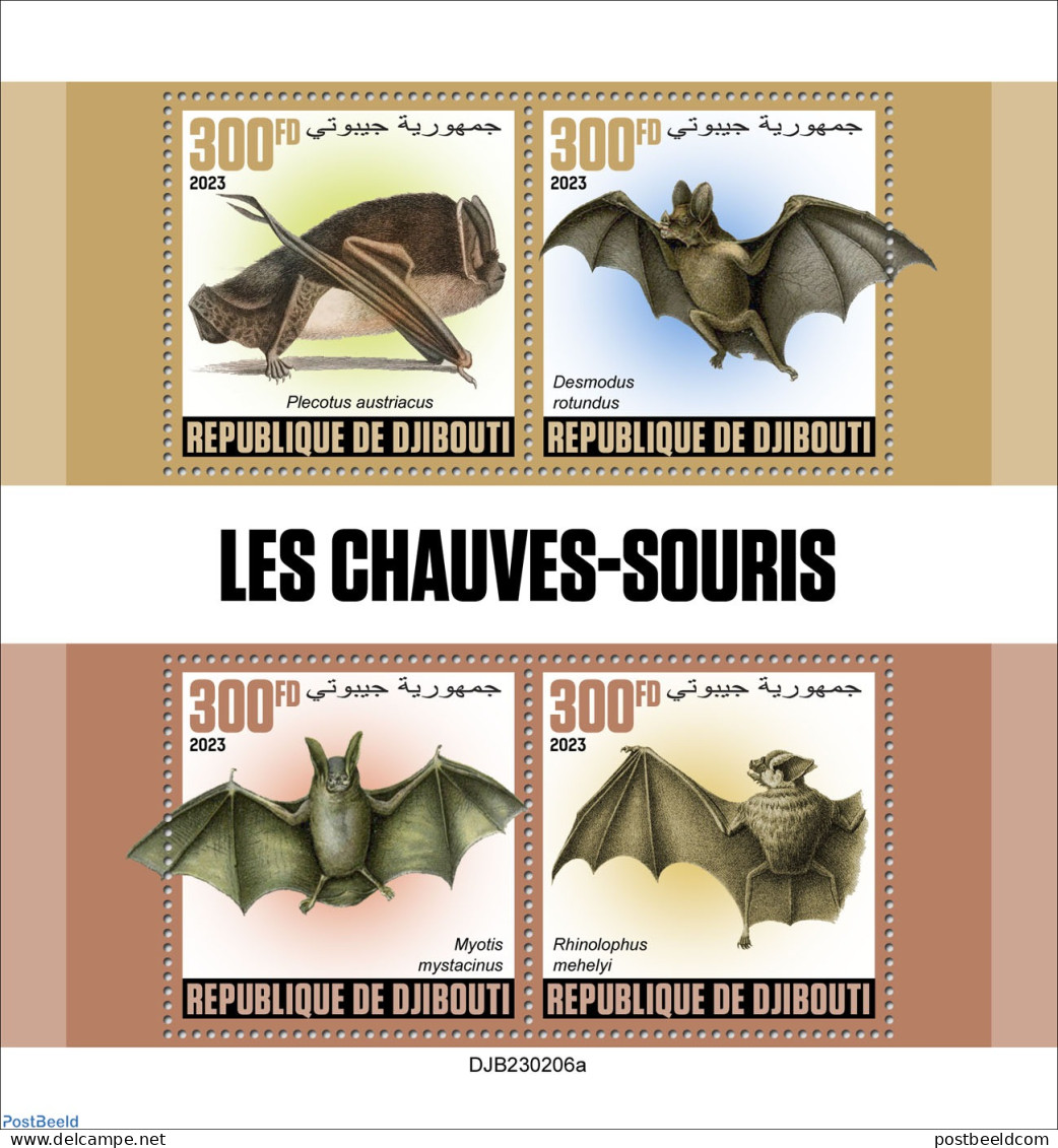 Djibouti 2023 Bats, Mint NH, Nature - Bats - Yibuti (1977-...)