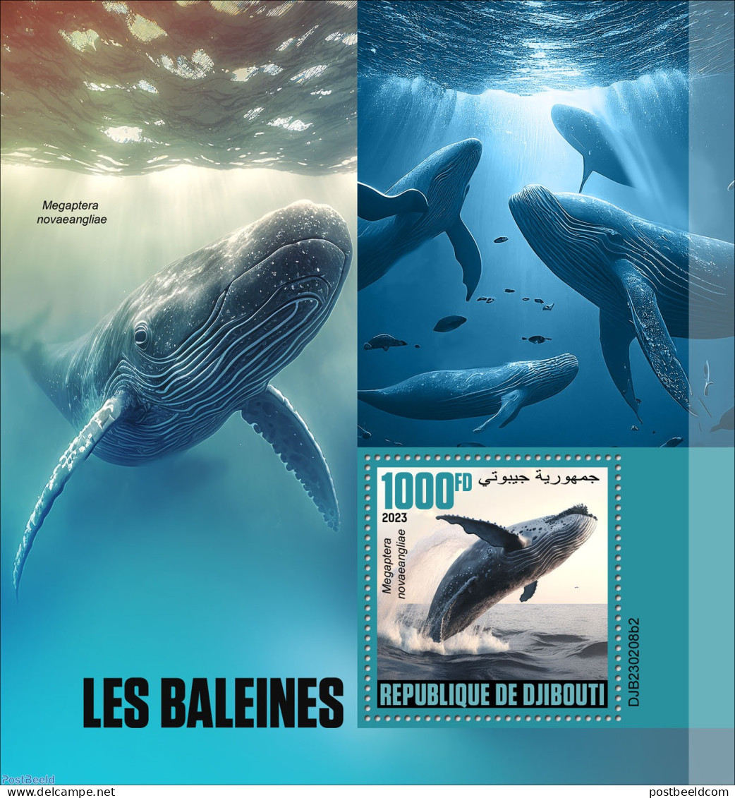 Djibouti 2023 Whales, Mint NH, Nature - Sea Mammals - Djibouti (1977-...)