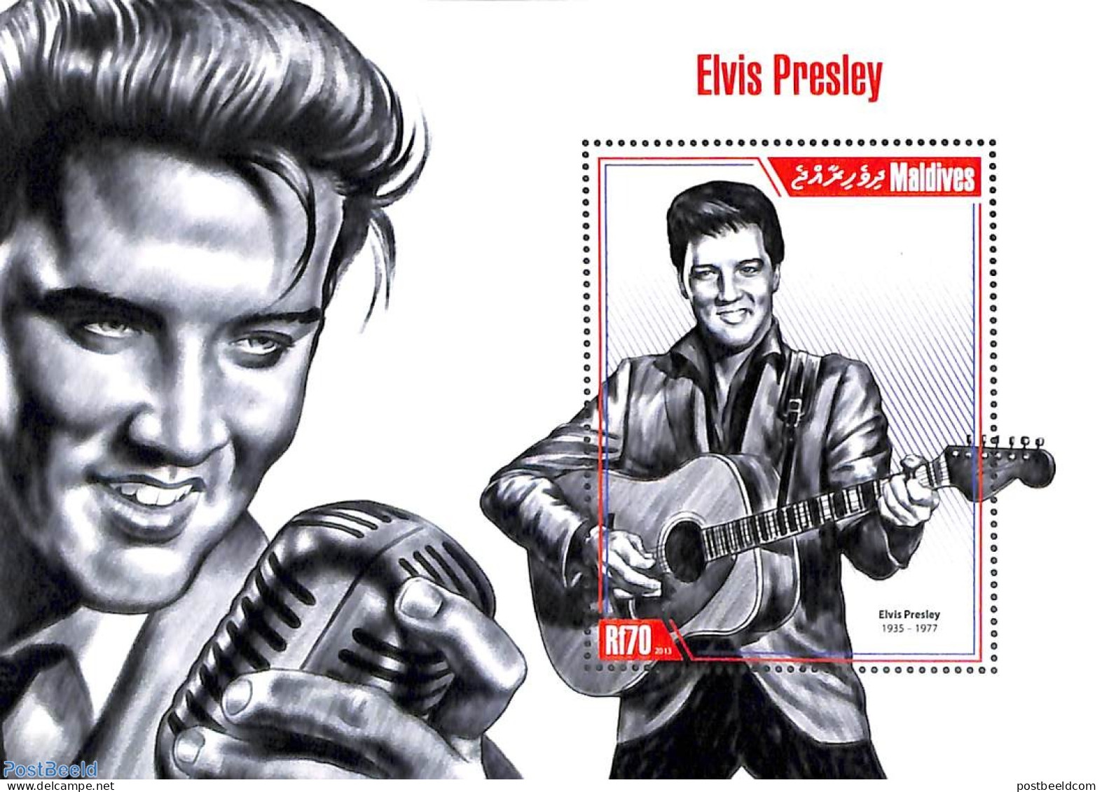 Maldives 2013 Elvis Presley S/s, Mint NH, Performance Art - Elvis Presley - Music - Elvis Presley
