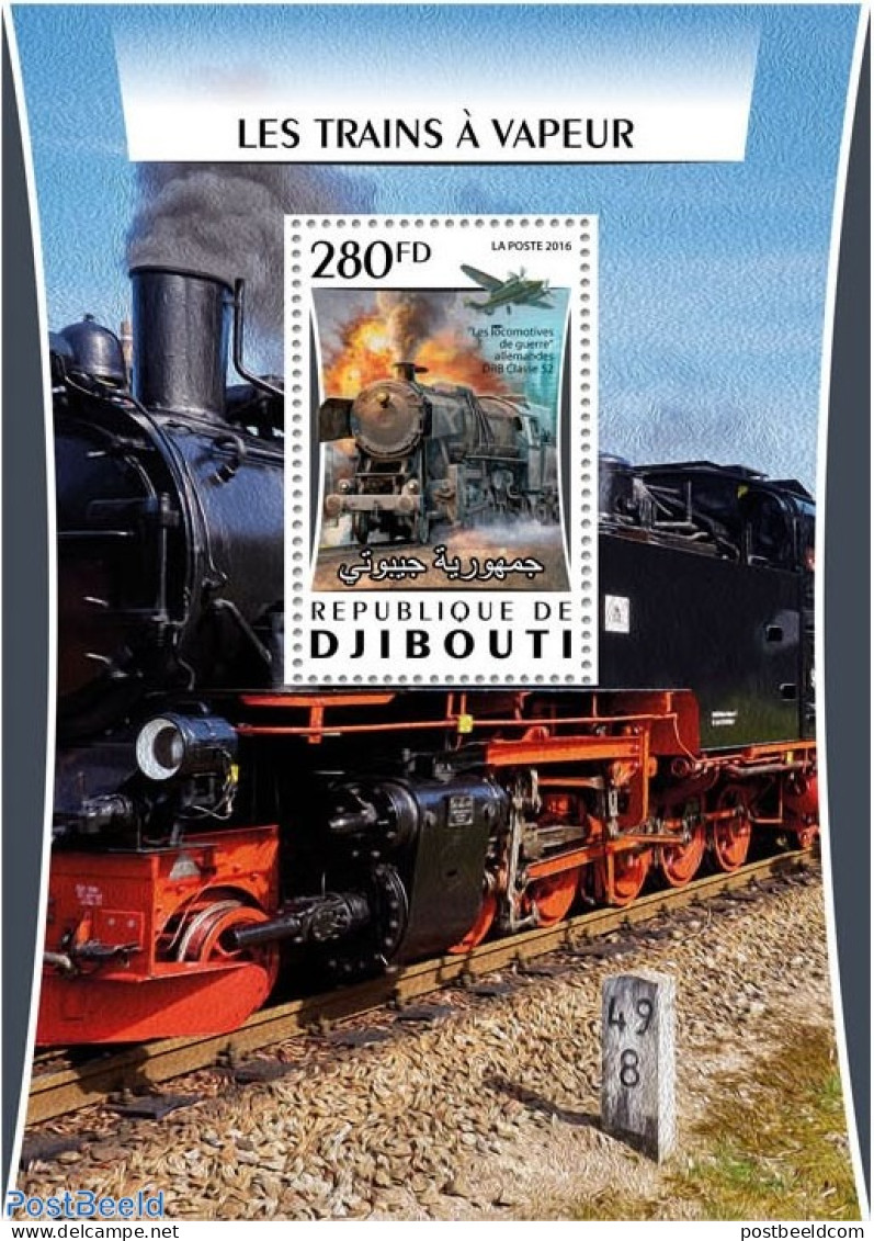 Djibouti 2016 Steam Trains, Mint NH, Transport - Railways - Treinen