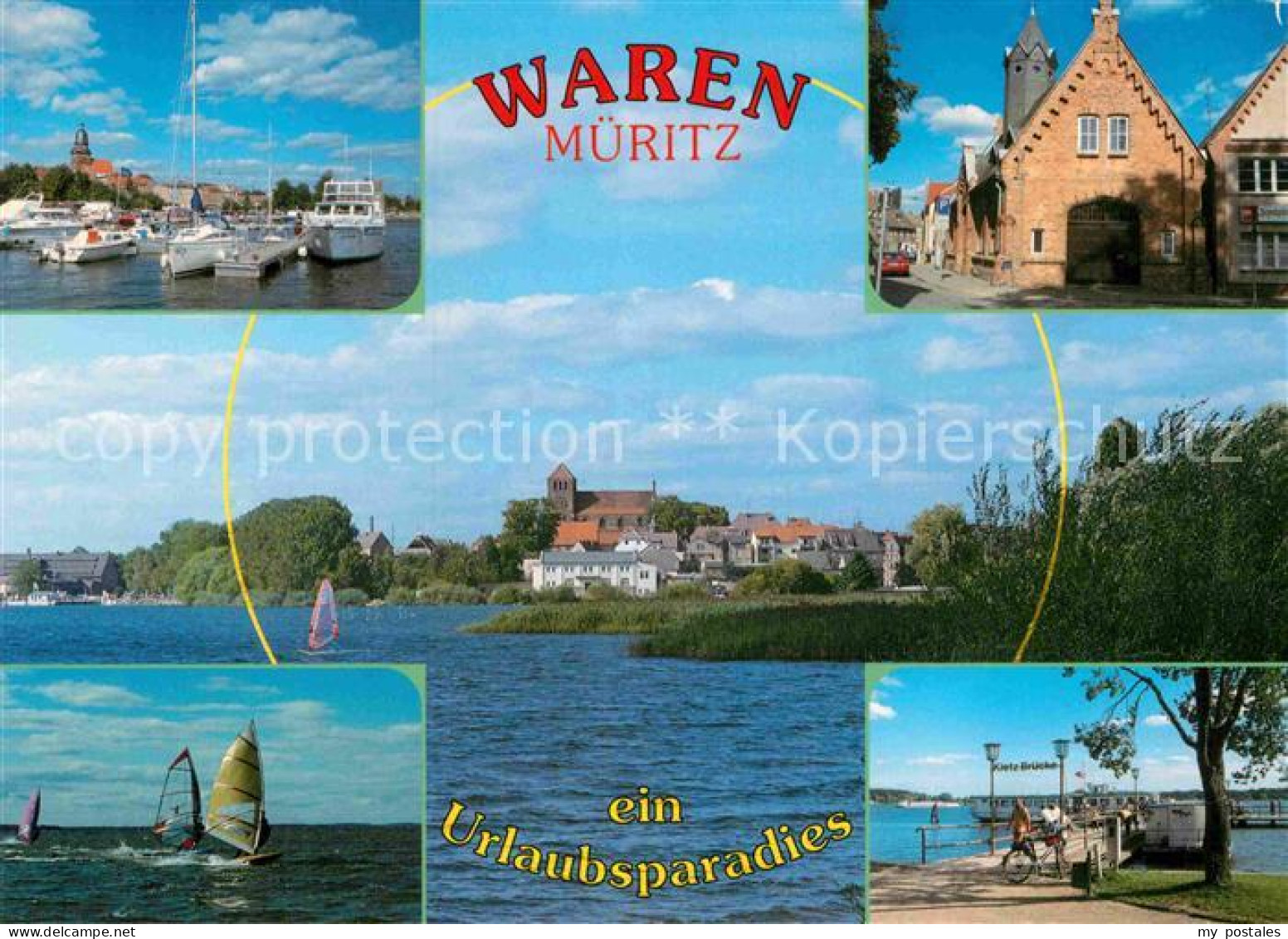 72901907 Waren Mueritz Hafen See Regatta Anlegestelle Teilansicht  Waren Mueritz - Waren (Müritz)