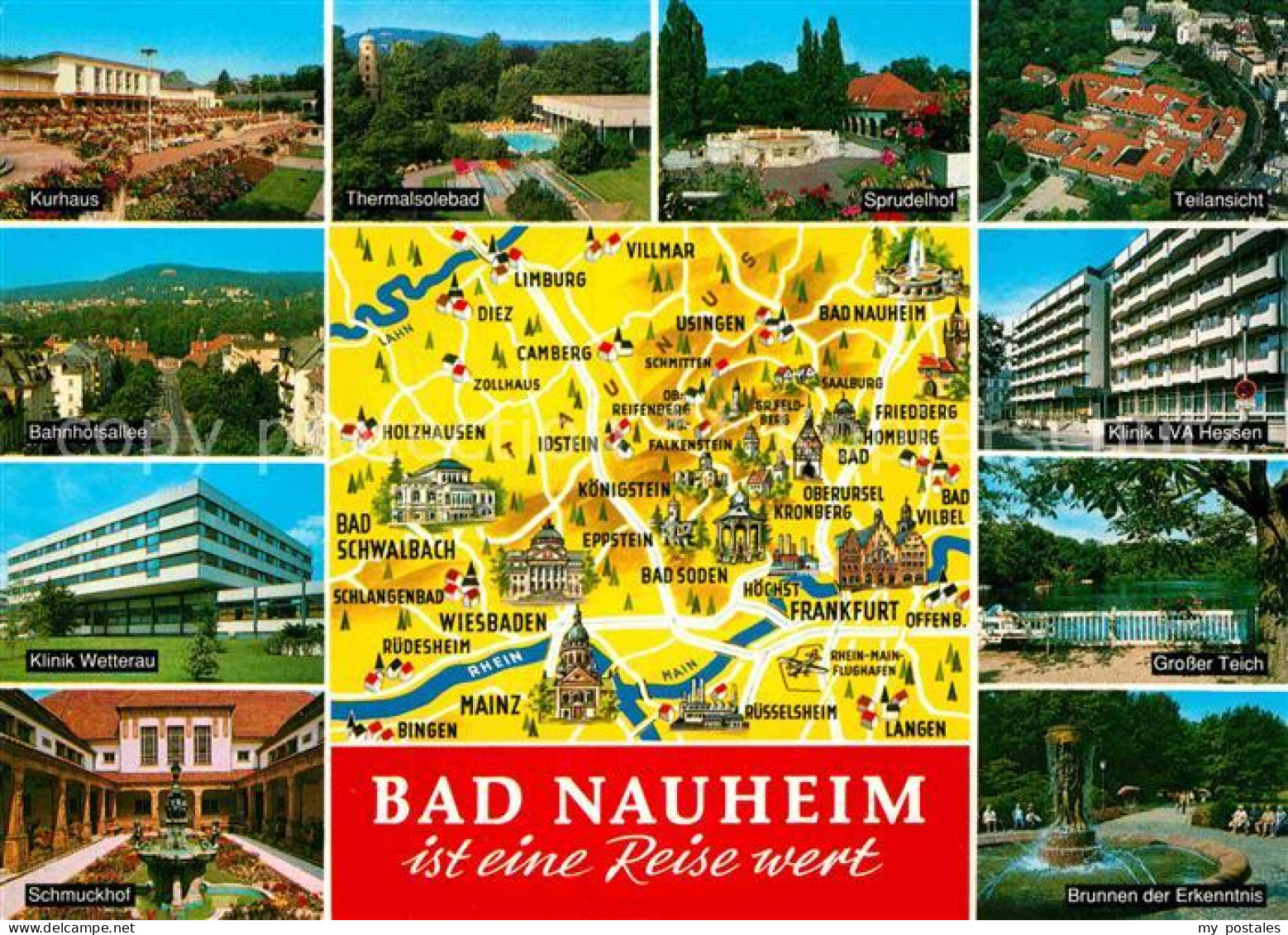 72901896 Bad Nauheim Kurhaus Bahnhofsallee Klinik Wetterau Schmuckhof Sprudelhof - Bad Nauheim