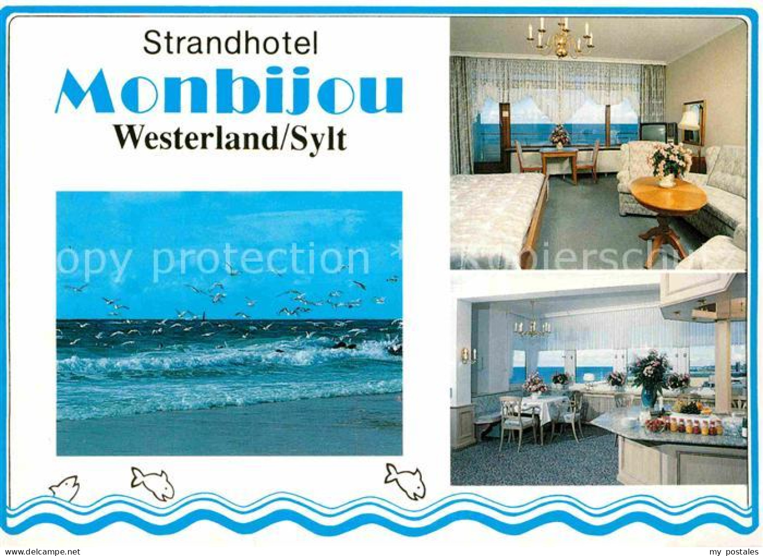 72901870 Westerland Sylt Strandhotel Monbiju Speiseraum Doppelzimmer Brandung We - Altri & Non Classificati