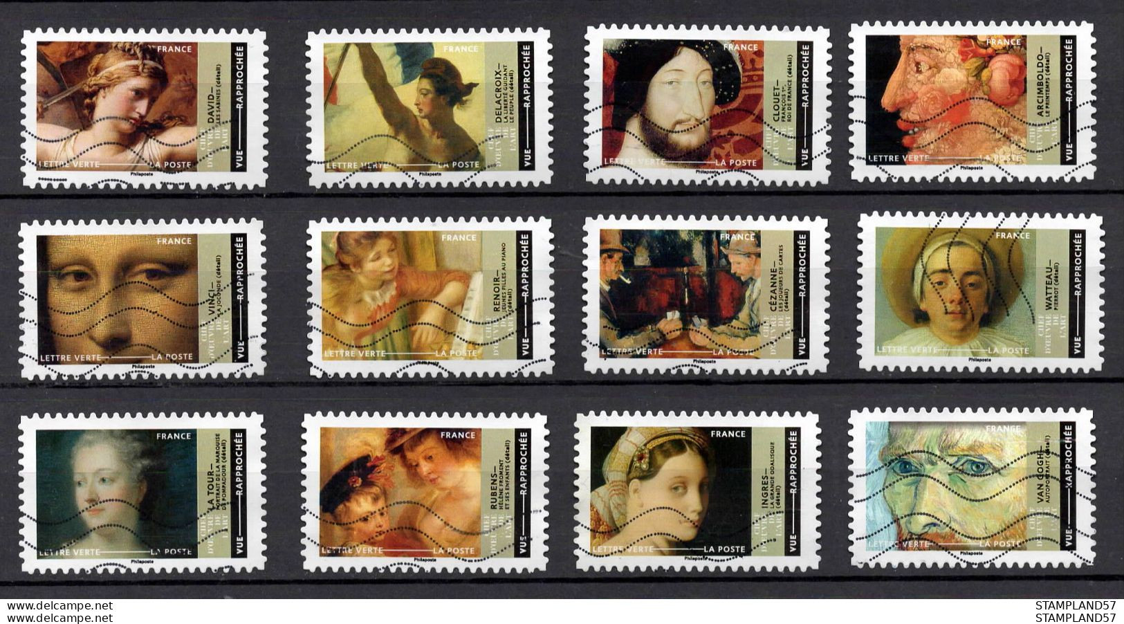 France 2022 Chefs D'oeuvre De L'art - Vues Rapprochées Oblitéré - Used Stamps