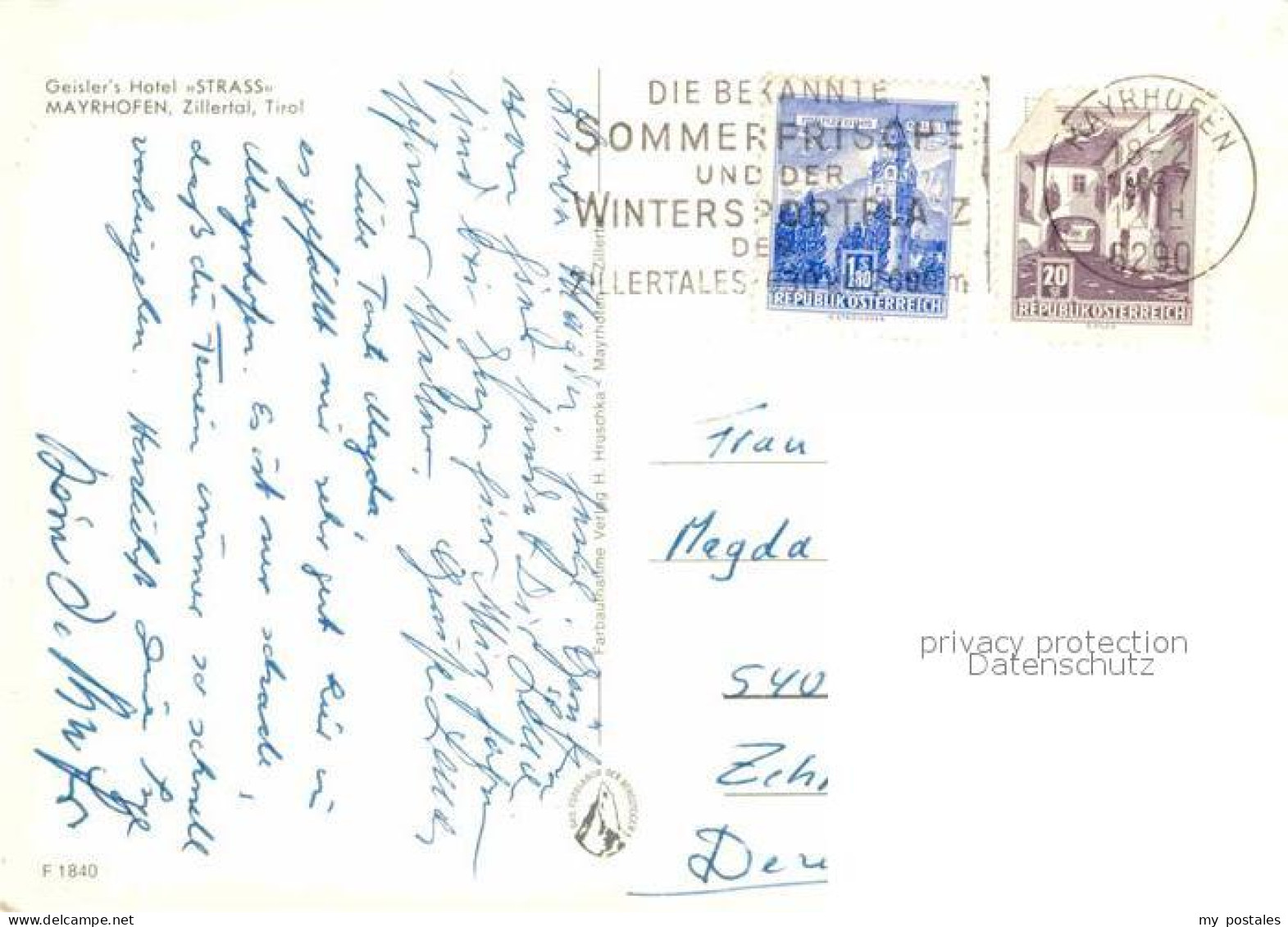 72901683 Mayrhofen Zillertal Geislers Hotel Mayrhofen - Andere & Zonder Classificatie