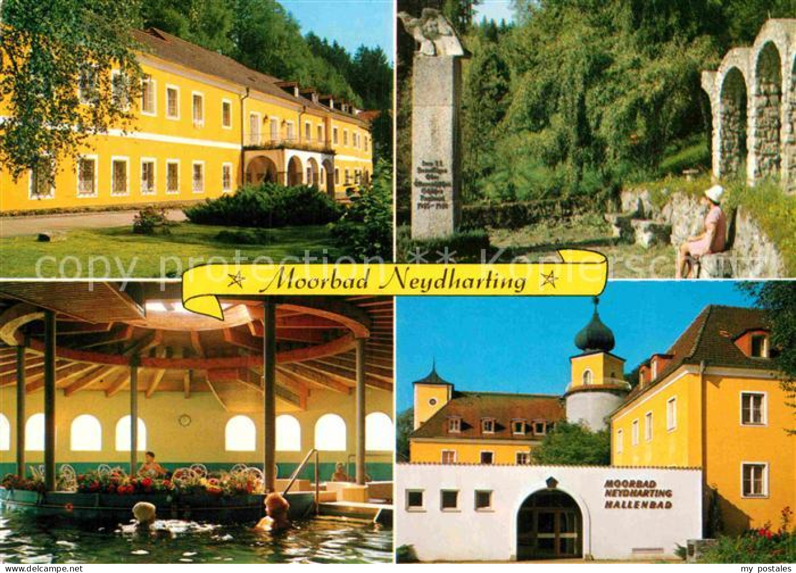 72901671 Neydharting Moorbad Hallenbad Gedenkstein Ruinen Neydharting - Sonstige & Ohne Zuordnung