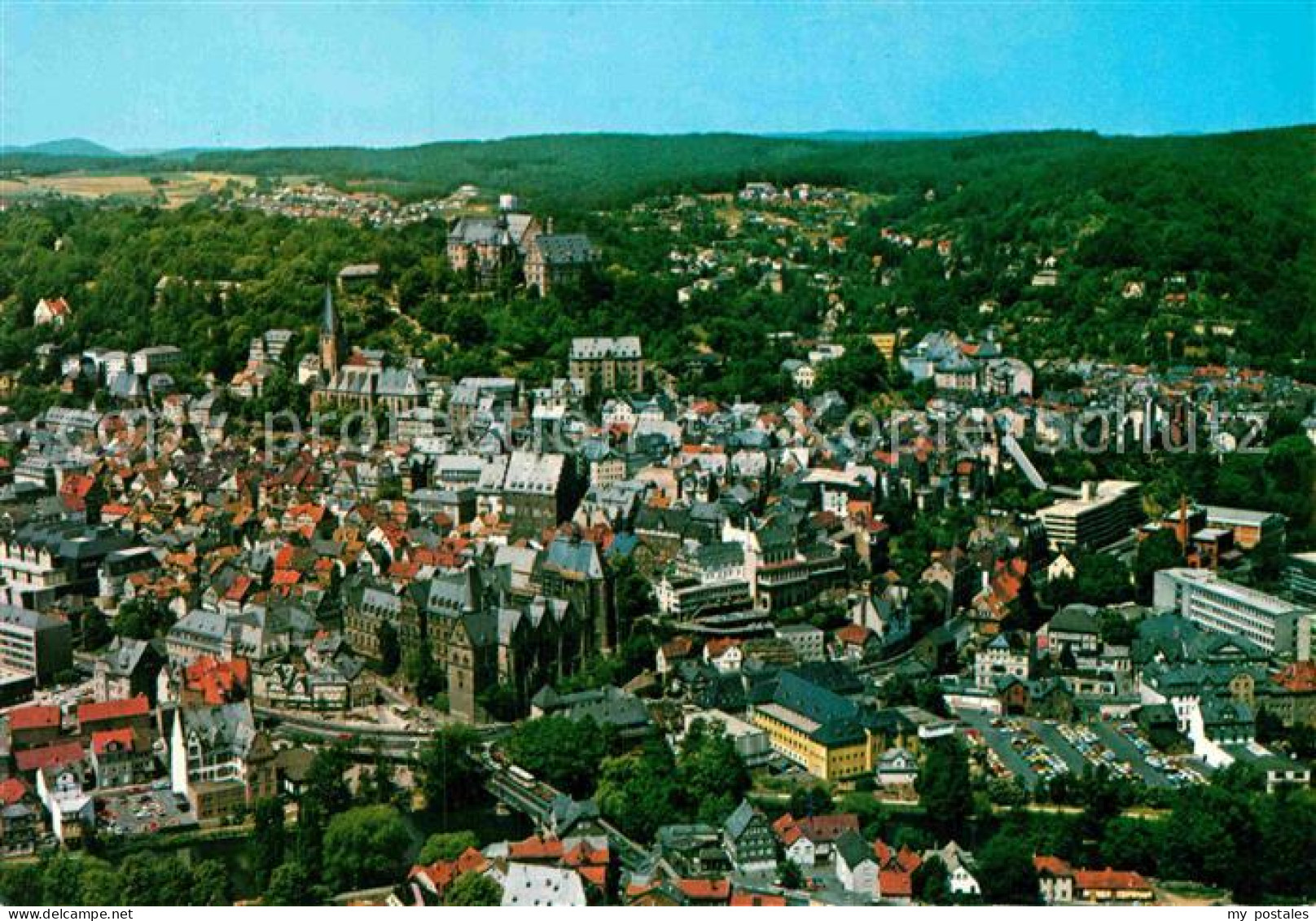 72901580 Marburg Lahn Altstadt Und Schloss Fliegeraufnahme Bauerbach - Marburg