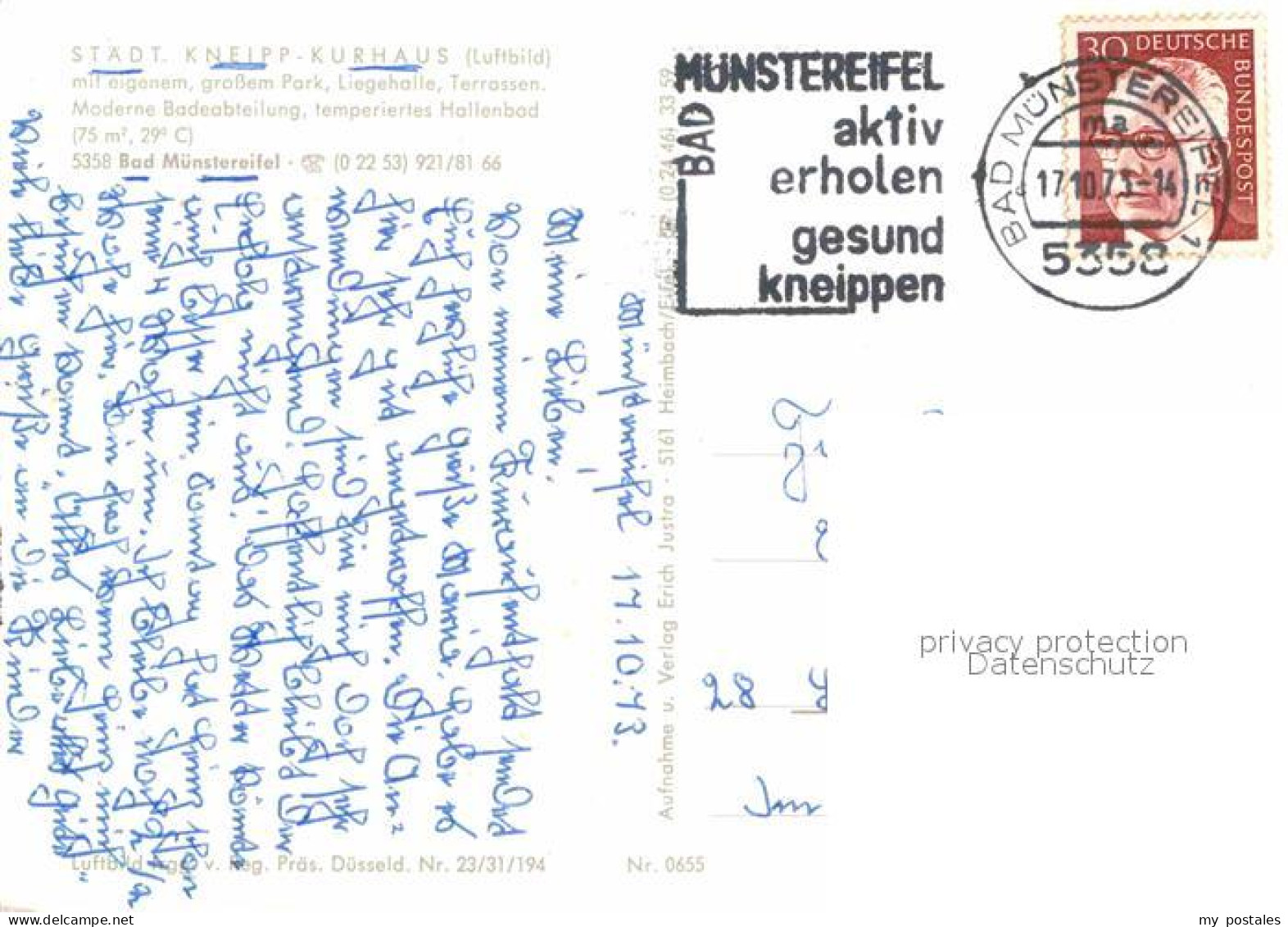 72901553 Bad Muenstereifel Kneipp Kurhaus Fliegeraufnahme Bad Muenstereifel - Bad Münstereifel