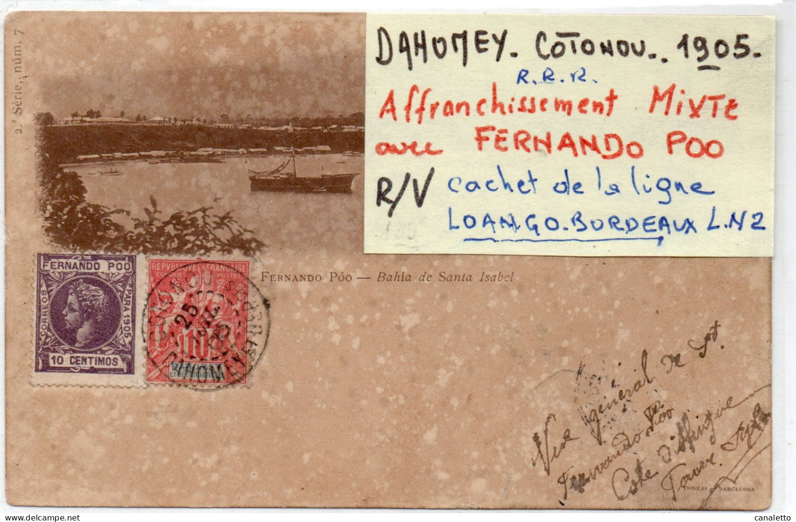 LETTRE DU DAHOMEY - Storia Postale