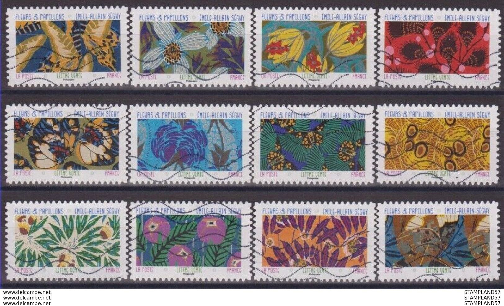FRANCE 2023 Oblitéré : Fleurs Et Papillons - Used Stamps