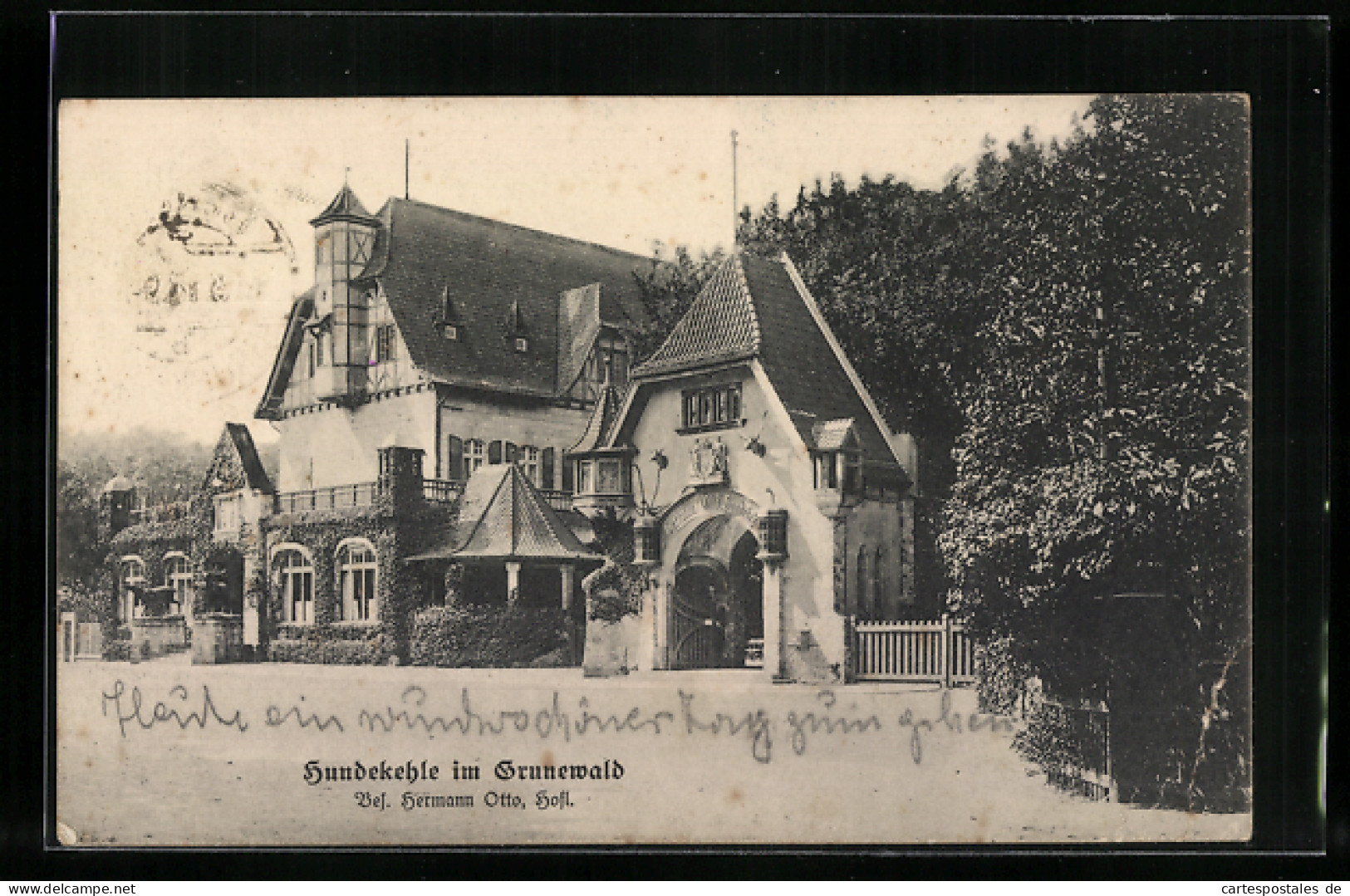 AK Berlin, Gasthaus Hundekehle Im Grunewald  - Grunewald