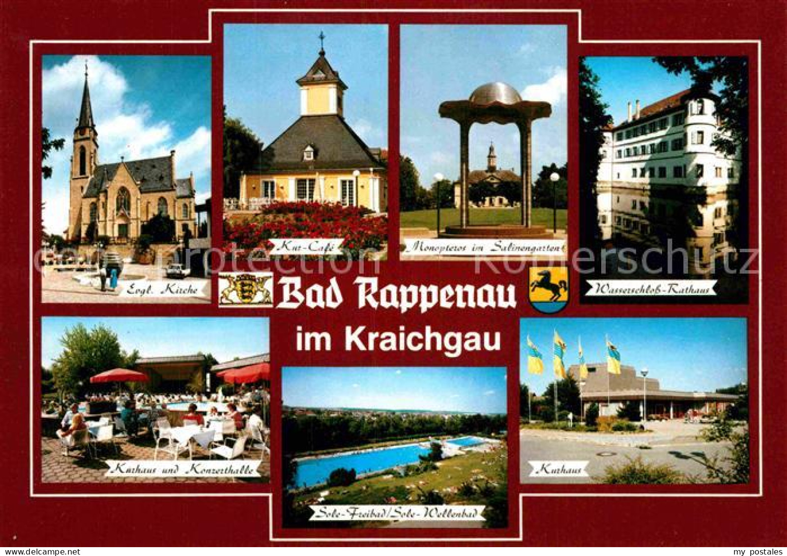 72901361 Bad Rappenau Evangelische Kirche Schloss-Rathaus Kurhaus  Bad Rappenau - Bad Rappenau