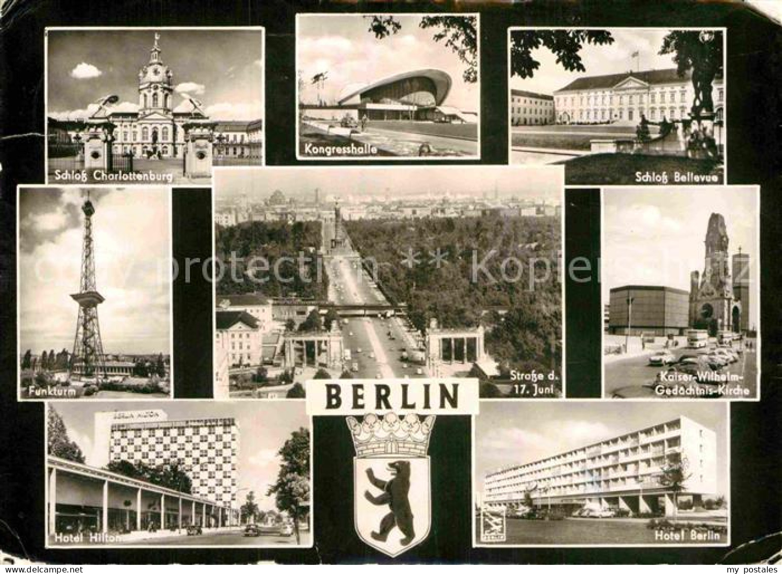 72901215 Berlin Schloss Bellevue Funkturm Hotel Berlin Hotel Hilton  Berlin - Sonstige & Ohne Zuordnung