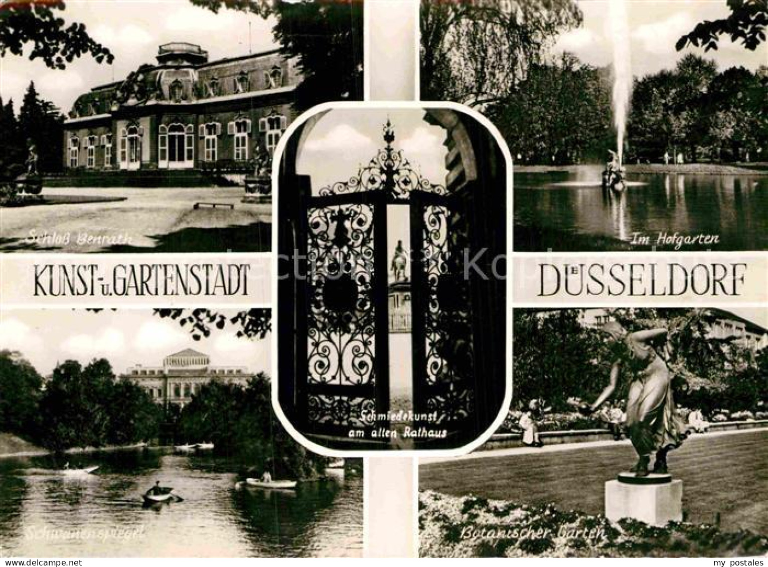 72901189 Duesseldorf Schloss Benrath Botanischer Garten Schwanenspiegel  Duessel - Duesseldorf