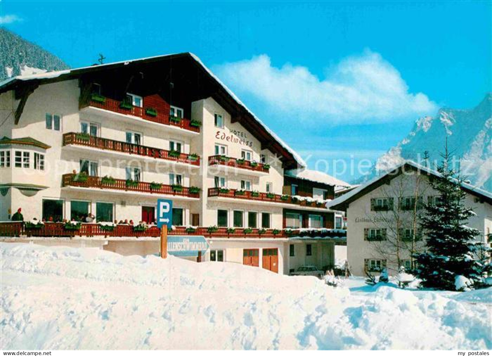 72900852 Lermoos Tirol Hotel Edelweiss Lermoos - Andere & Zonder Classificatie