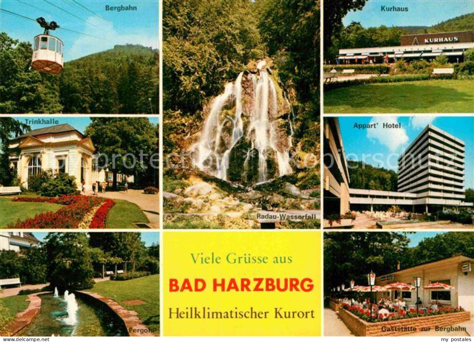 72900840 Bad Harzburg Bergbahn Kurhaus Trinkhalle Radau Wasserfall Apparthotel P - Bad Harzburg