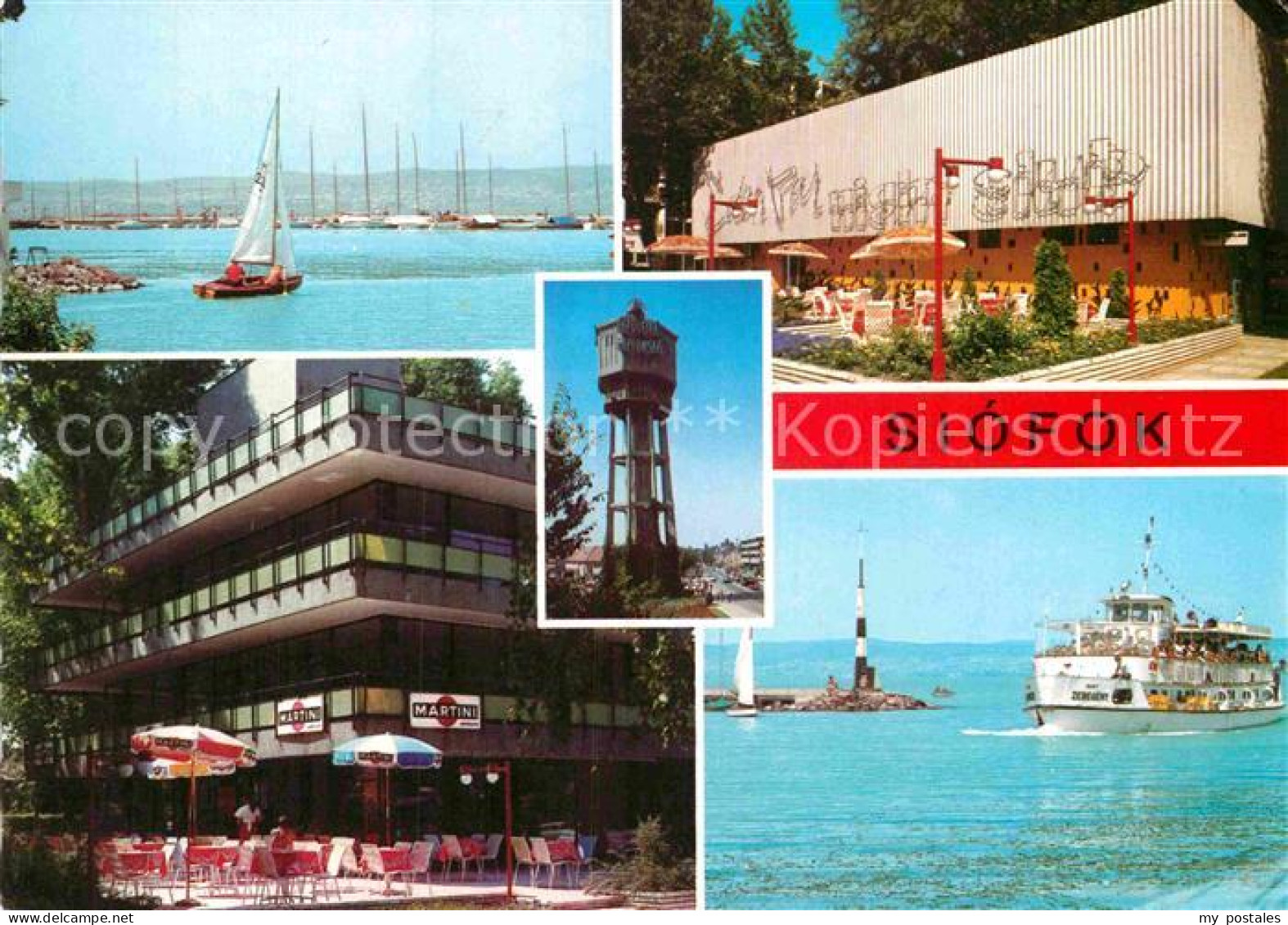 72900800 Siofok Hafen Hotel Wasserturm Fahrgastschiff Budapest - Ungarn