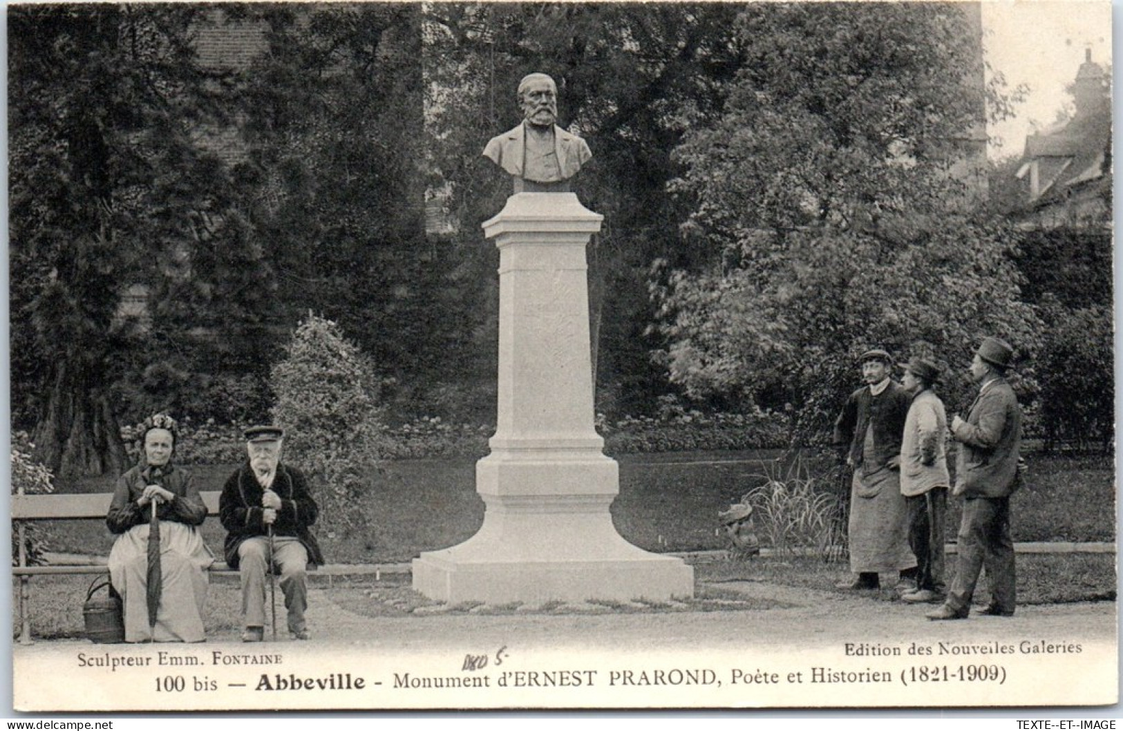 80 ABBEVILLE - Le Monument Ernest Prarond  - Abbeville