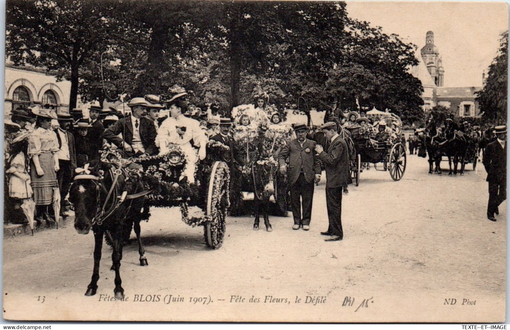41 BLOIS - Fete Des Fleurs 1907, Le Defile. - Blois