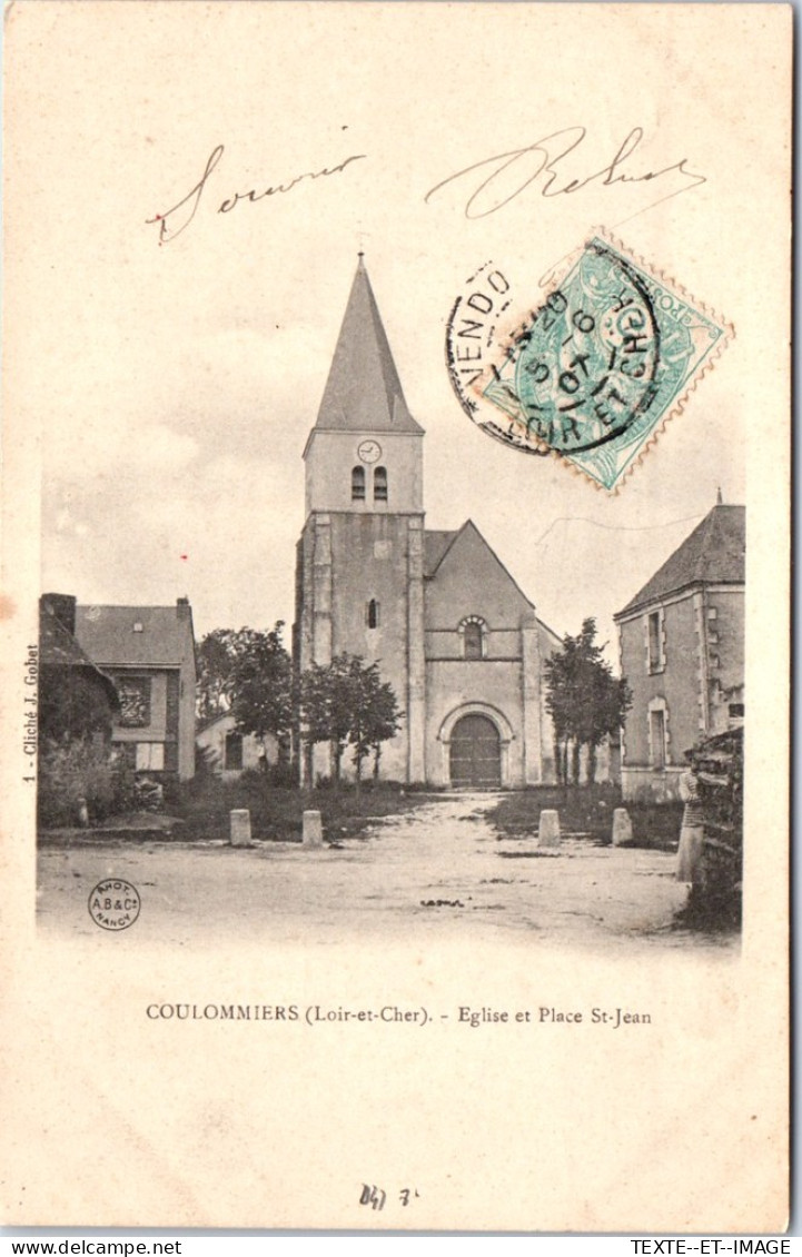 41 COULOMMIERS - Eglise Et Place Saint Jean  - Autres & Non Classés