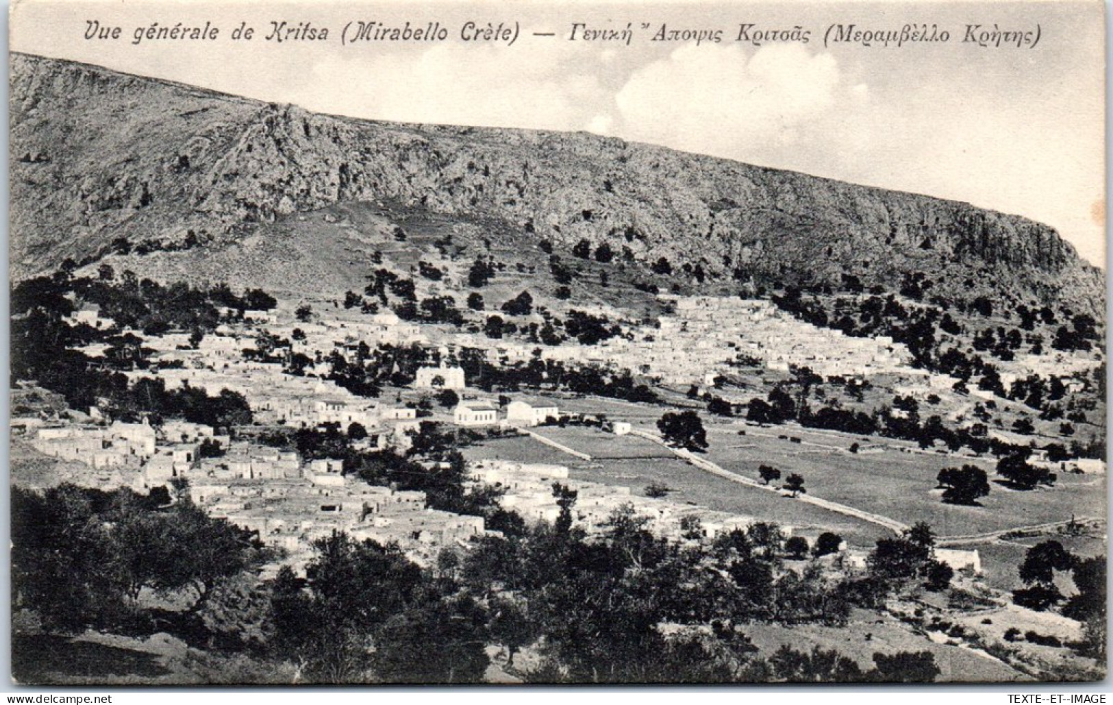 GRECE - CRETE - Vue Generale De Kritsa  - Grèce