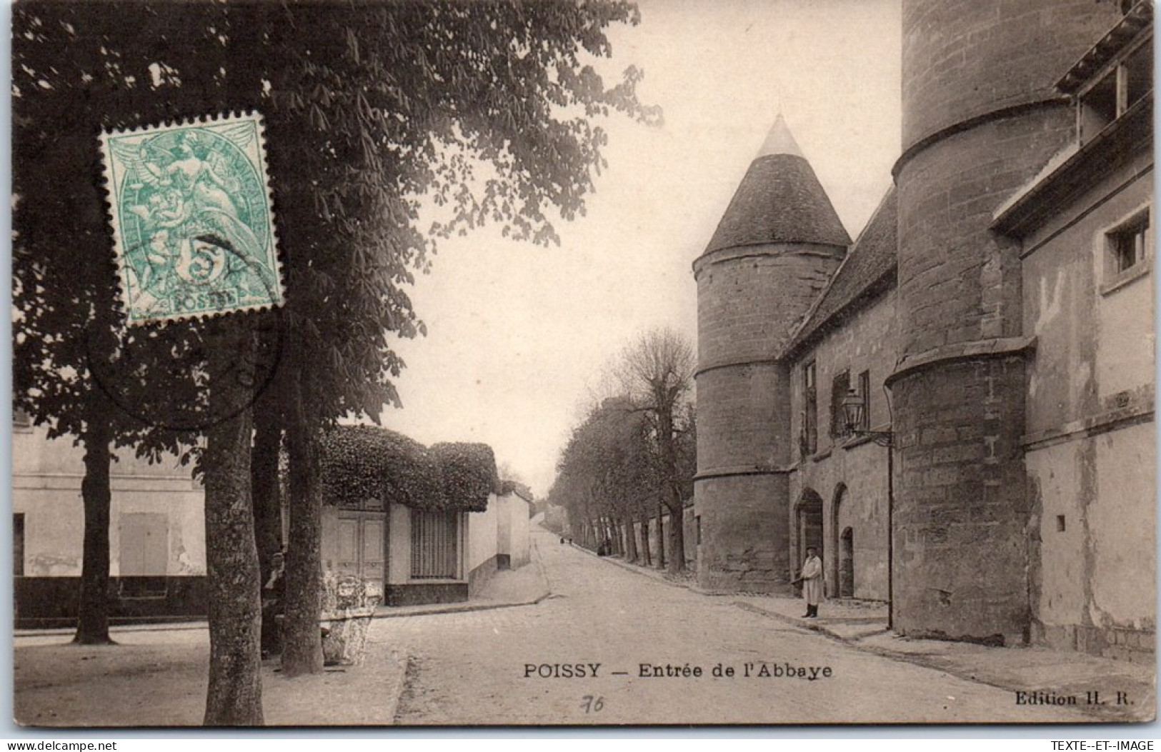 78 POISSY - Vue De L'entree De L'abbaye  - Poissy