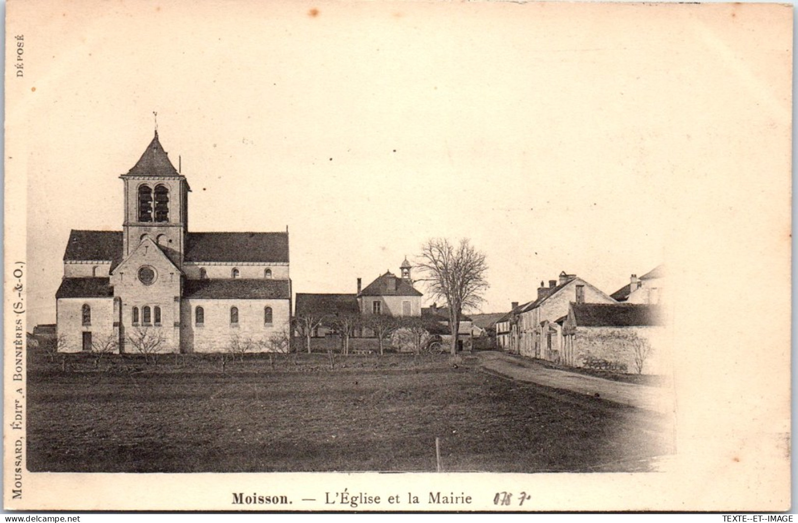 78 MOISSON - L'eglise Et La Mairie. - Sonstige & Ohne Zuordnung