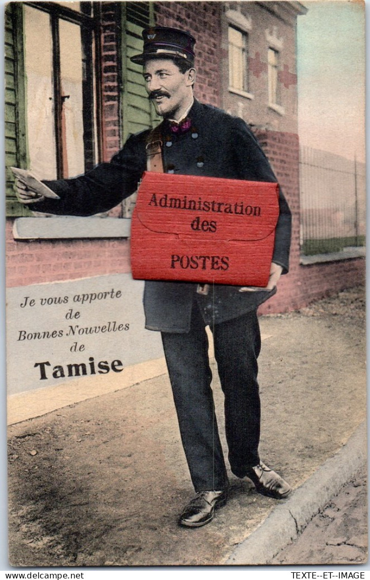 BELGIQUE  FLANDRE OCC - TAMISE - Le Facteur Carte A Systeme - Otros & Sin Clasificación