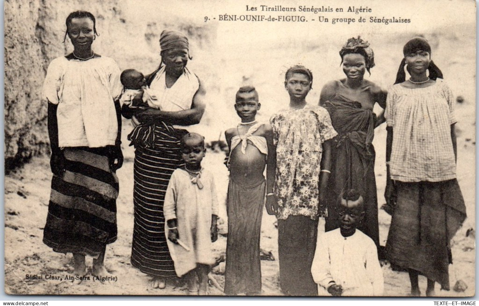 ALGERIE - BENI OUNIF DE FIGUIG - Femme De Tirailleurs Senegalais  - Autres & Non Classés