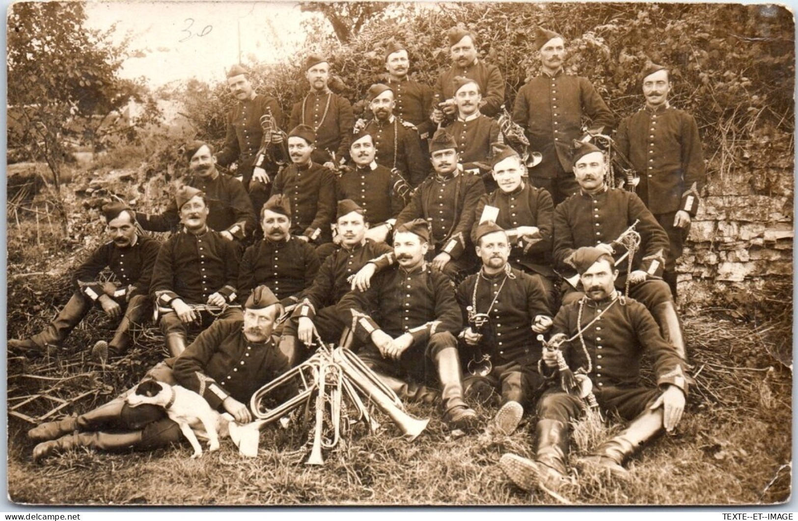 MILITARIA - CARTE PHOTO - Section De Clairons  - Sonstige & Ohne Zuordnung