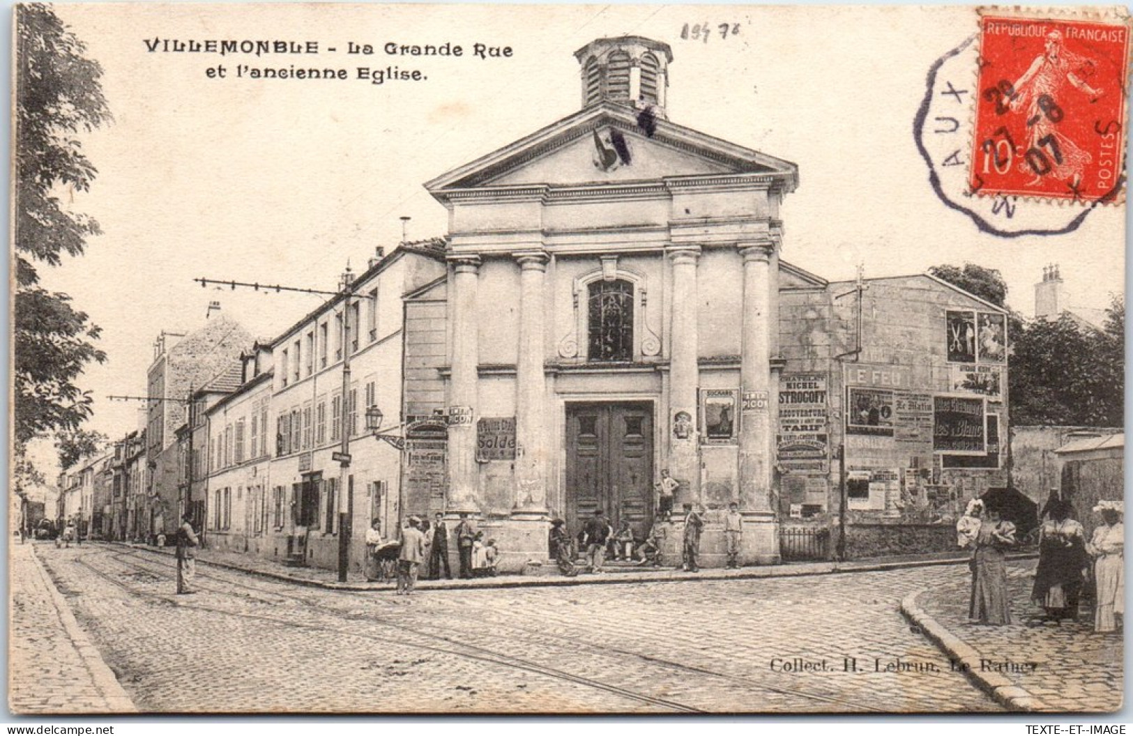 94 VILLEMONBLE - La Grande Rue Et L'ancienne Eglise  - Autres & Non Classés