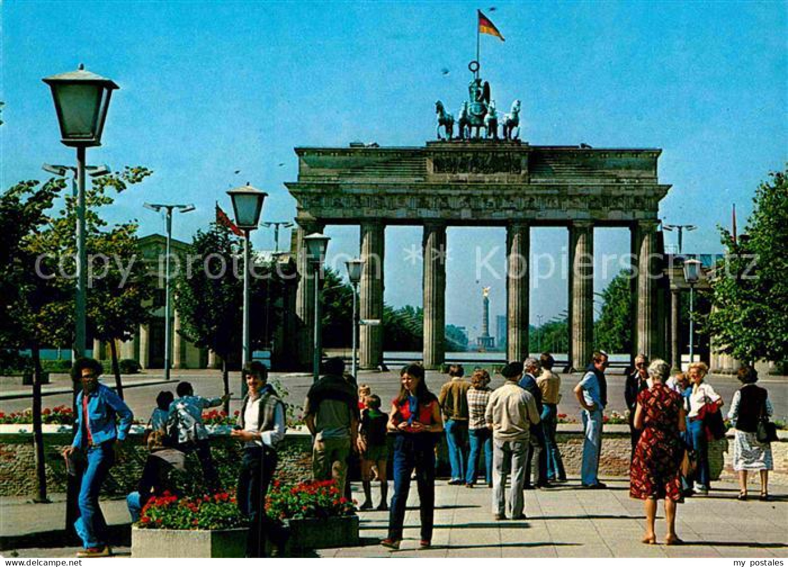 72900709 Berlin Brandenburger Tor Siegessaeule Berlin - Otros & Sin Clasificación