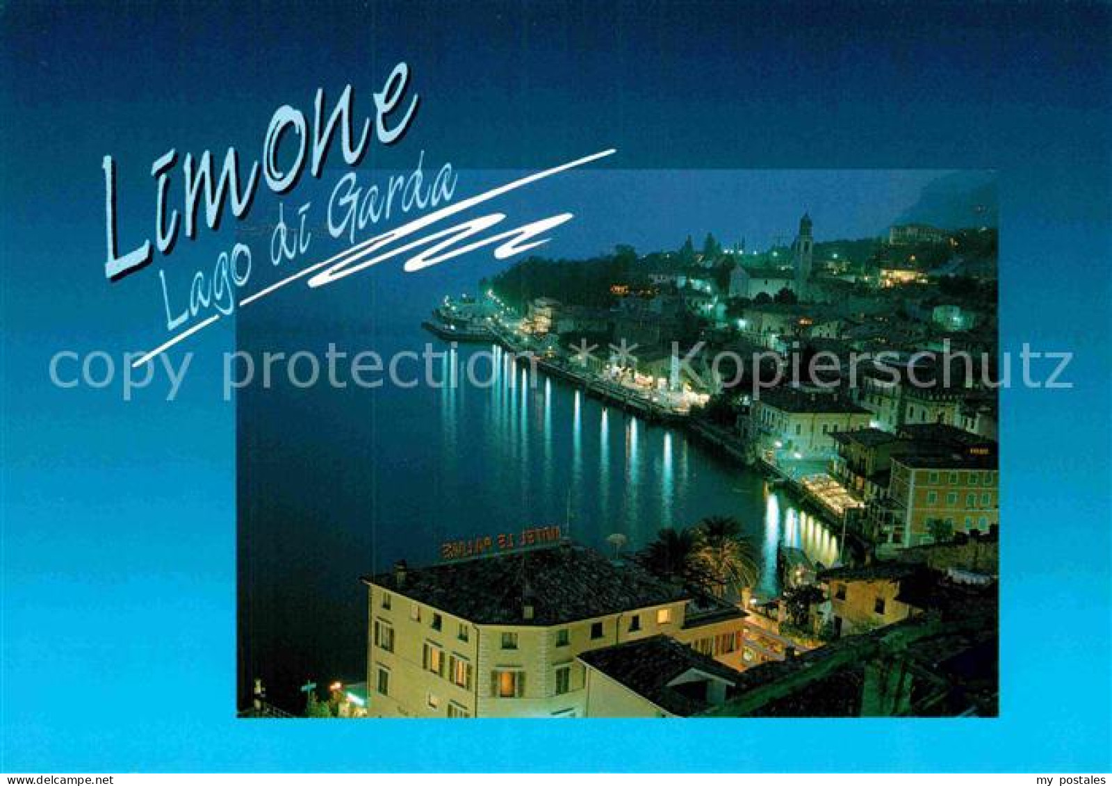 72900708 Limone Sul Garda Panorama Bei Nacht Limone Sul Garda - Sonstige & Ohne Zuordnung