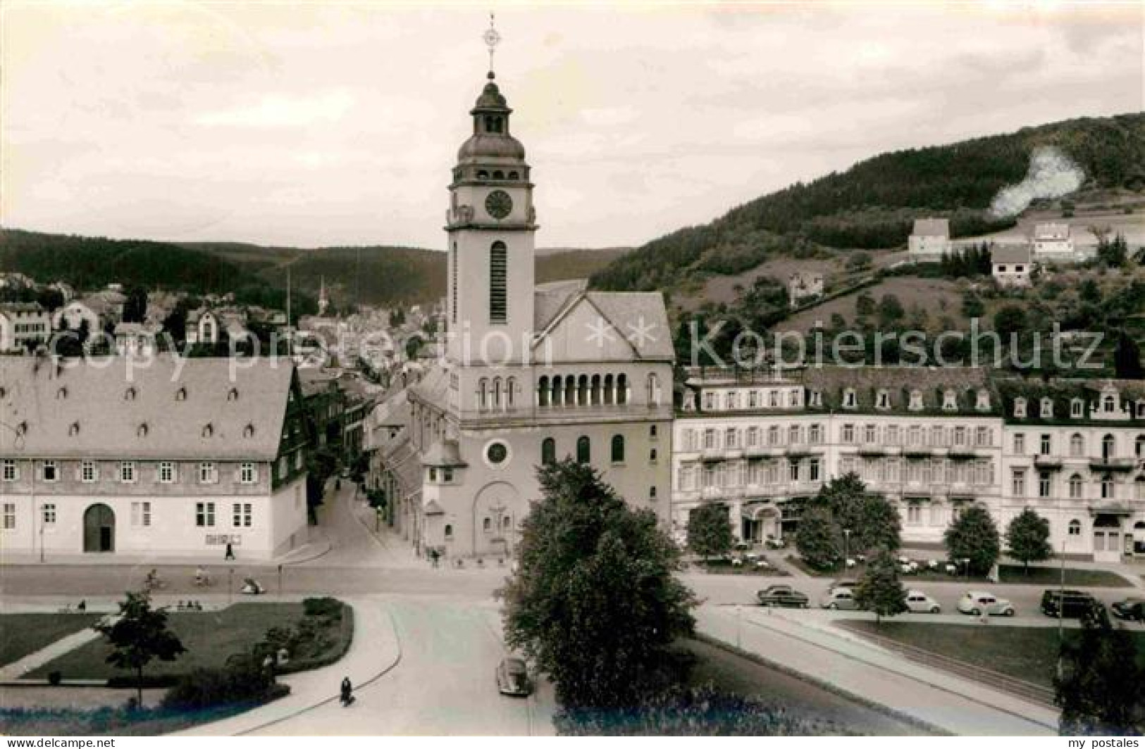 72900681 Bad Schwalbach Teilansicht Kirche Platz Bad Schwalbach - Bad Schwalbach