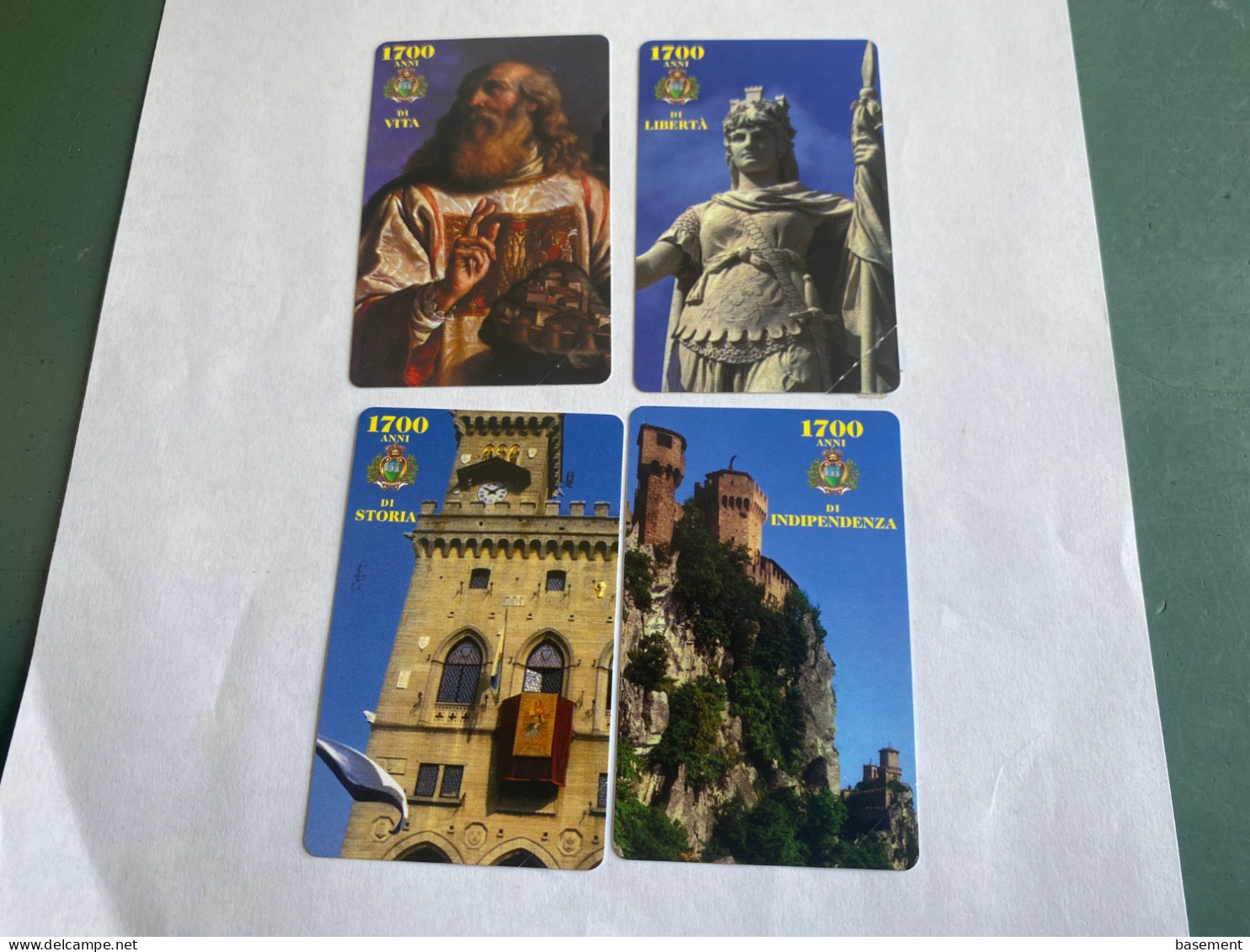 - 2 - San Marino 4 Different Phonecards - San Marino