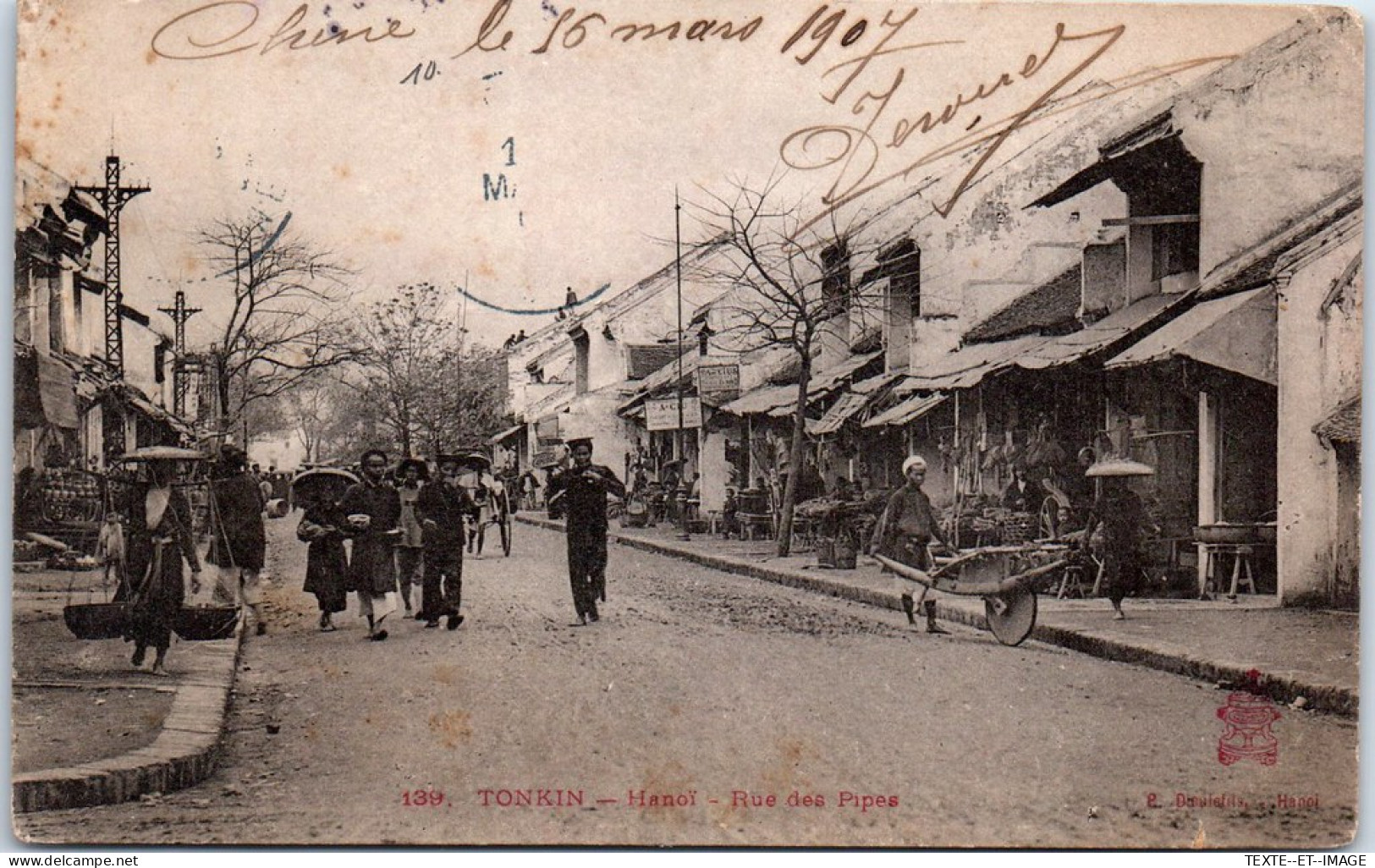 INDOCHINE - HANOI - La Rue Des Pipes. - Vietnam