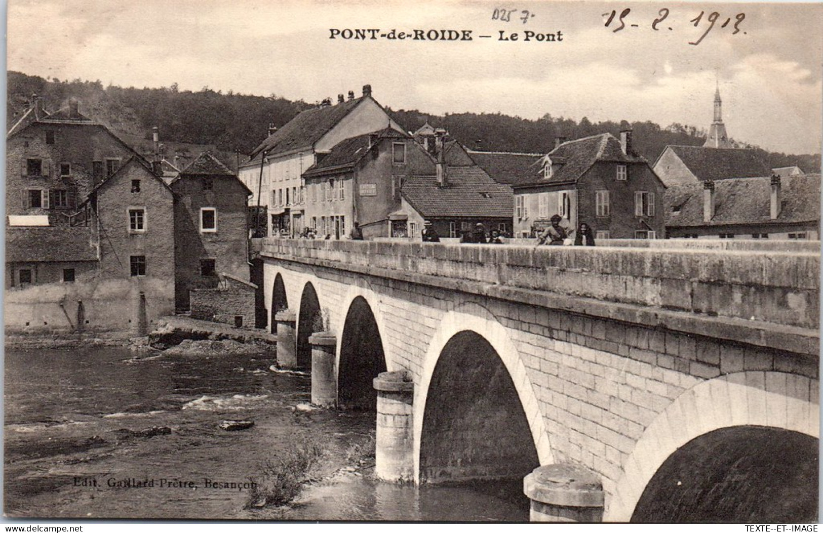 25 PONT DE ROIDE - Vue Du Pont. - Sonstige & Ohne Zuordnung