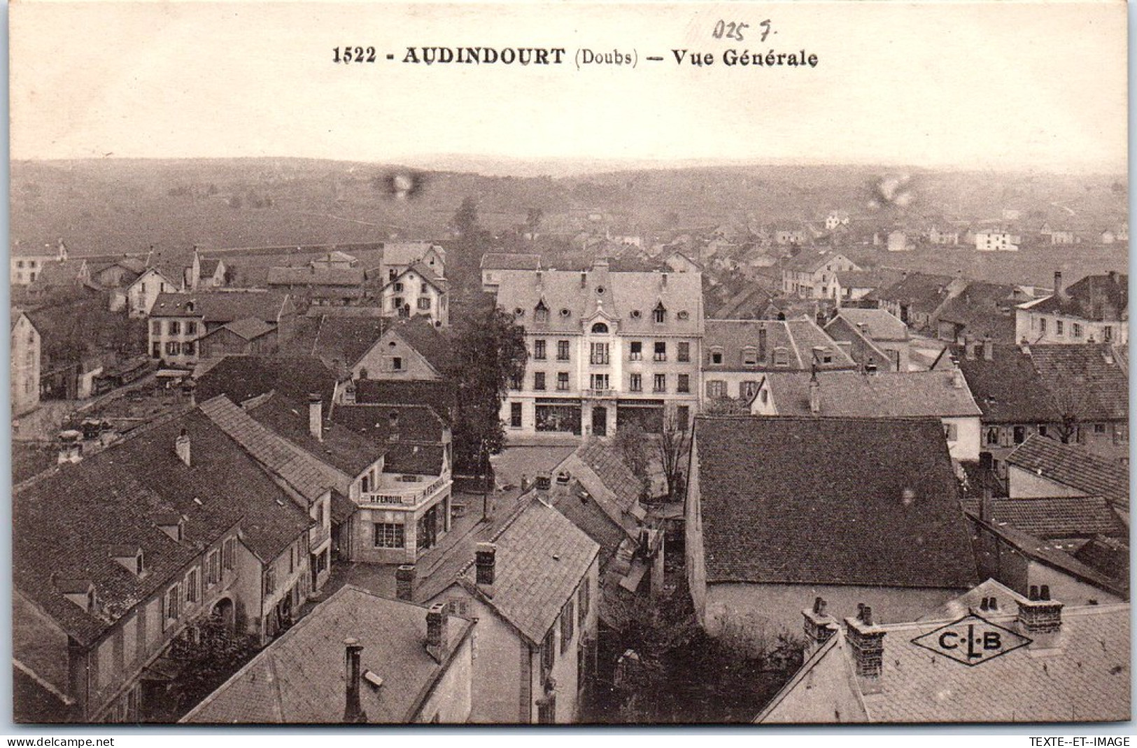 25 AUDINCOURT - Vue Generale. - Other & Unclassified