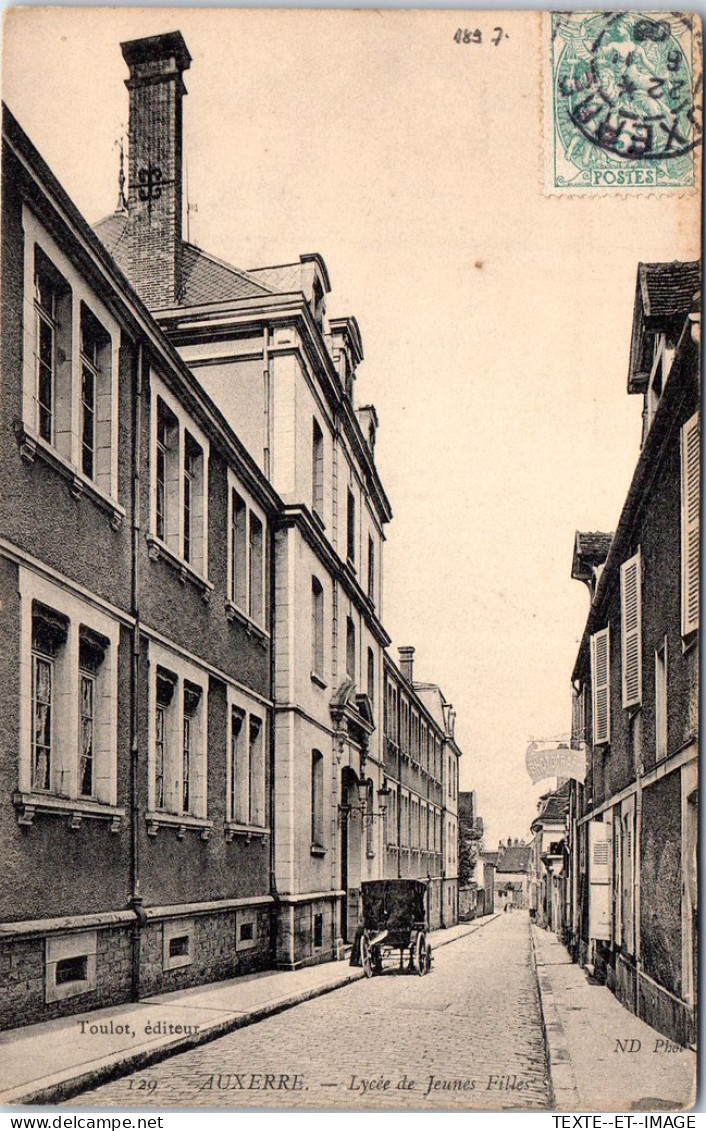 89 AUXERRE - Lycee De Jeunes Filles. - Auxerre