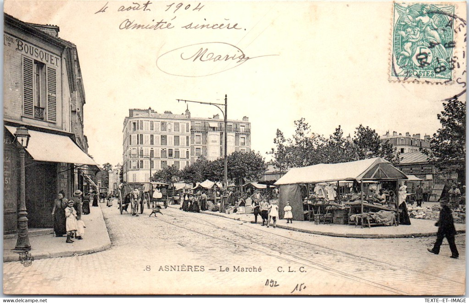 92 ASNIERES SUR SEINE - Un Coin Du Marche  - Asnieres Sur Seine