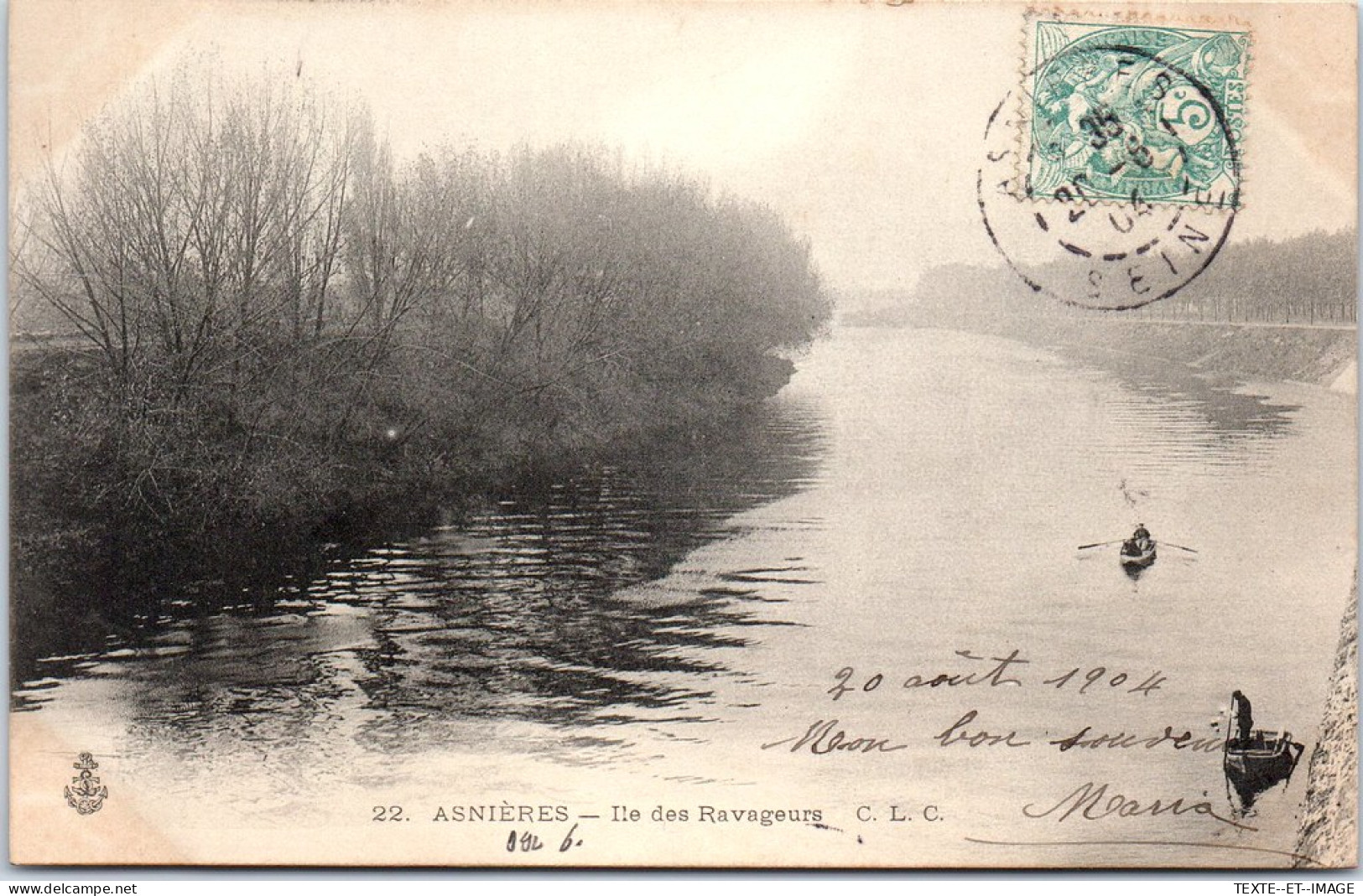 92 ASNIERES SUR SEINE - Ile Des Ravageurs. - Asnieres Sur Seine