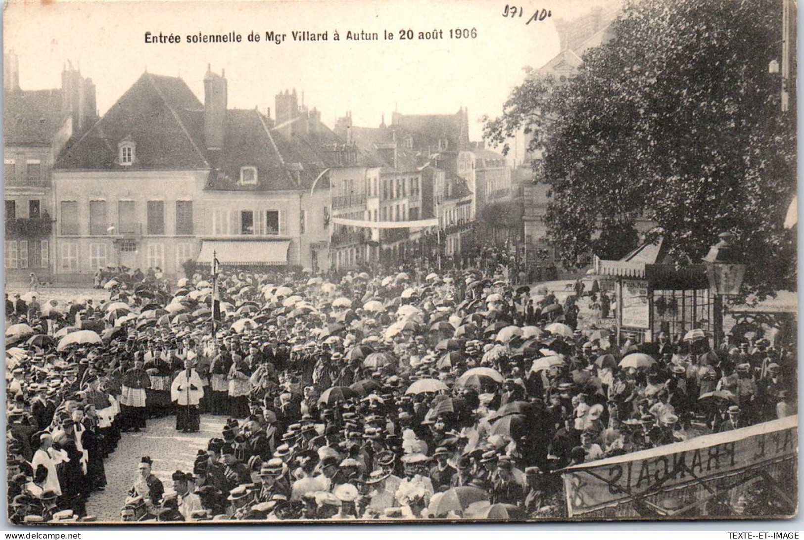 71 AUTUN - Entree De Mgr Villard Le 20 Aout 1906 - Autun