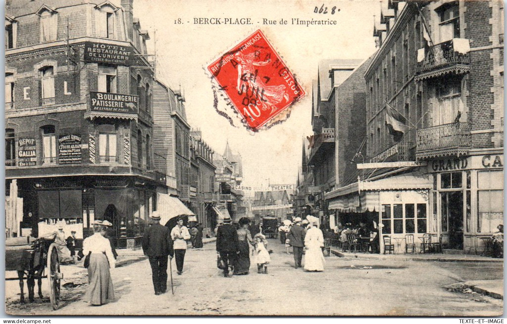 62 BERCK PLAGE - Un Coin De La Rue De L'imperatrice. - Berck
