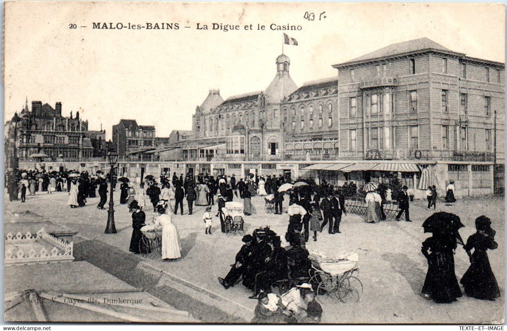 59 MALO LES BAINS - La Digue Et Le Casino -  - Malo Les Bains