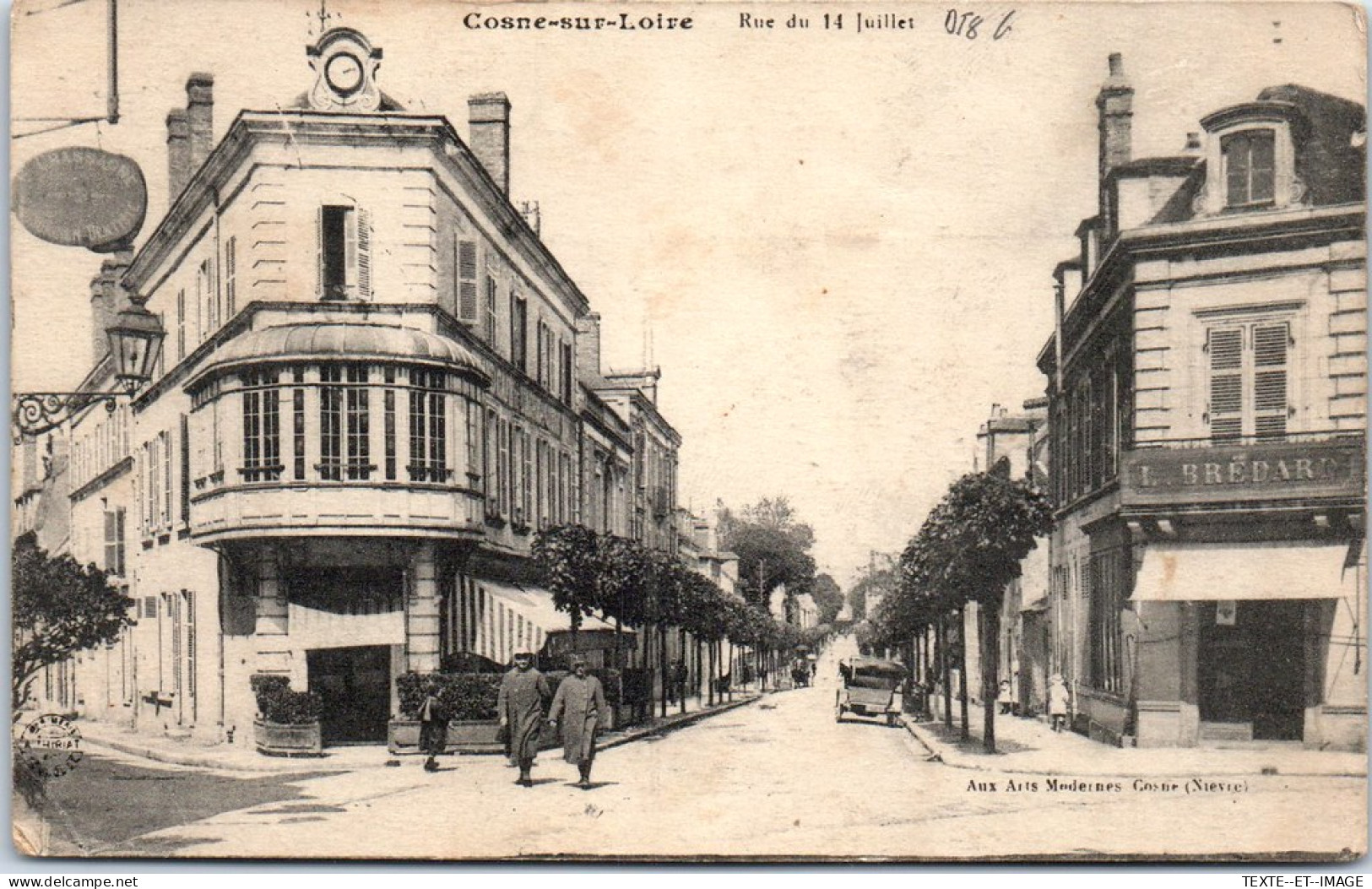 58 COSNE SUR LOIRE - La Rue Du 14 Juillet, Perspective. - Cosne Cours Sur Loire