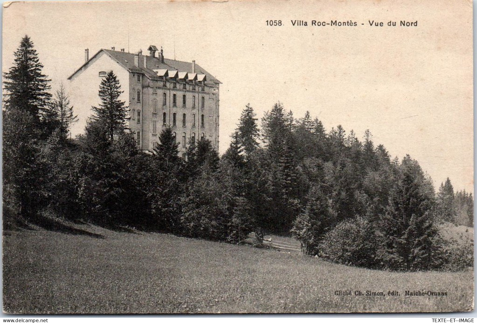 SUISSE - Villa Roc Montes Vue Du Nord.  - Other & Unclassified