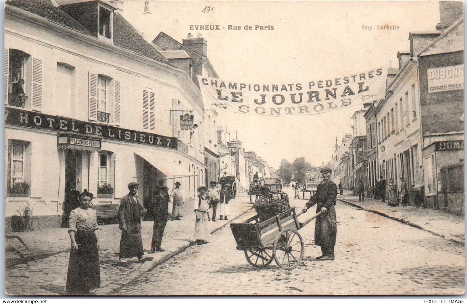 27 EVREUX - Rue De Paris Lors Du Championnat Pedestre  - Evreux