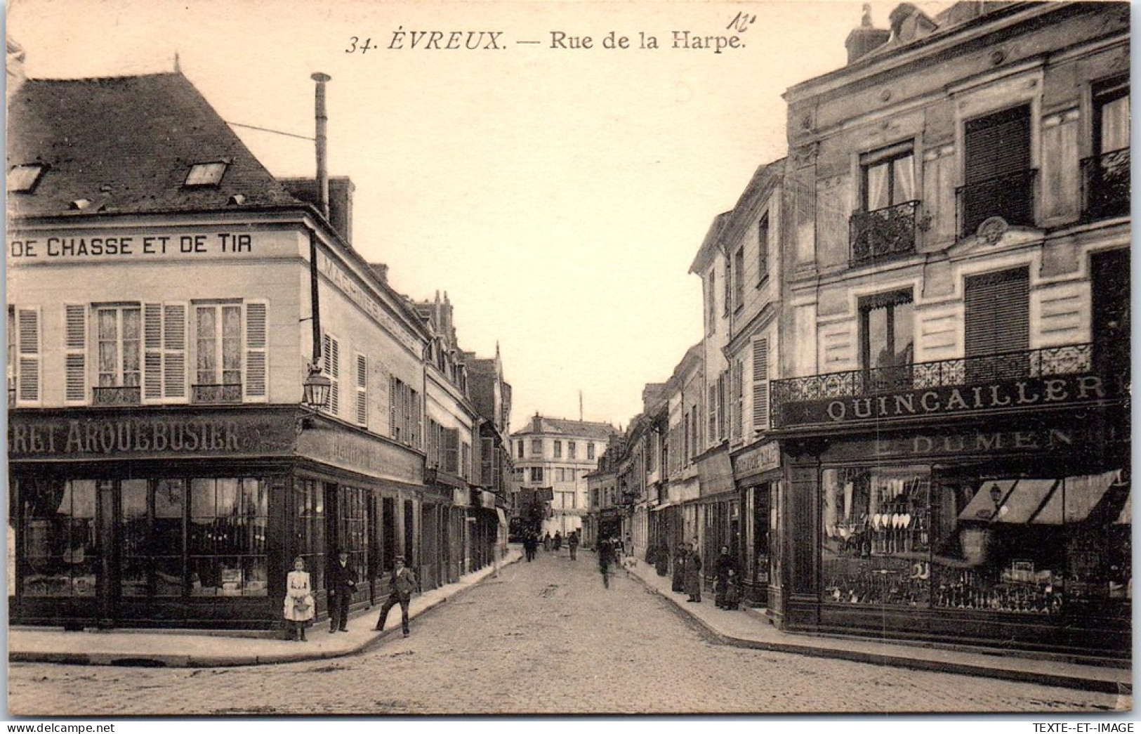 27 EVREUX - Entree De La Rue De La Harpe.  - Evreux