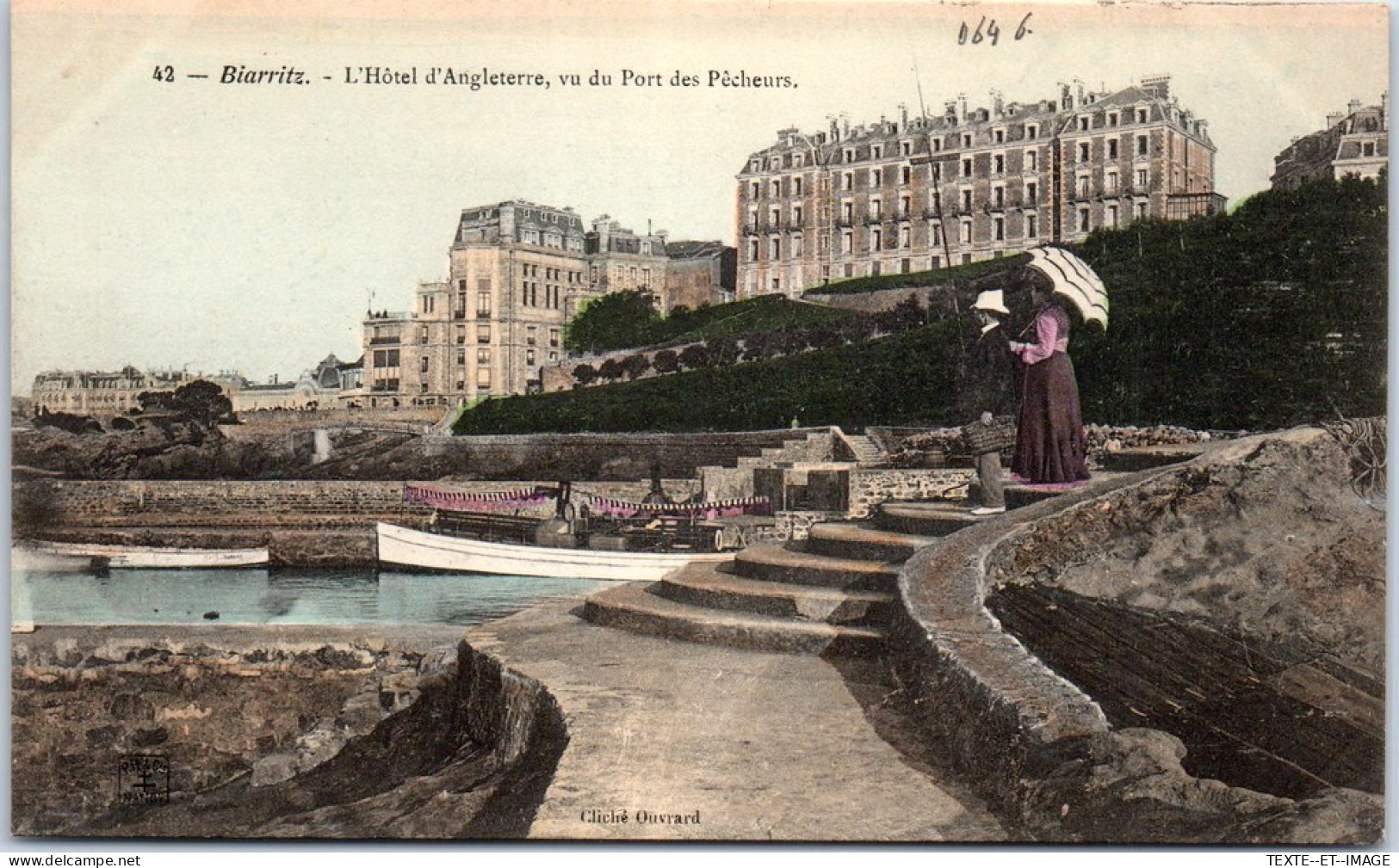 64 BIARRITZ - Hotel D'angleterre Vu Du Port Des Pecheurs. - Biarritz